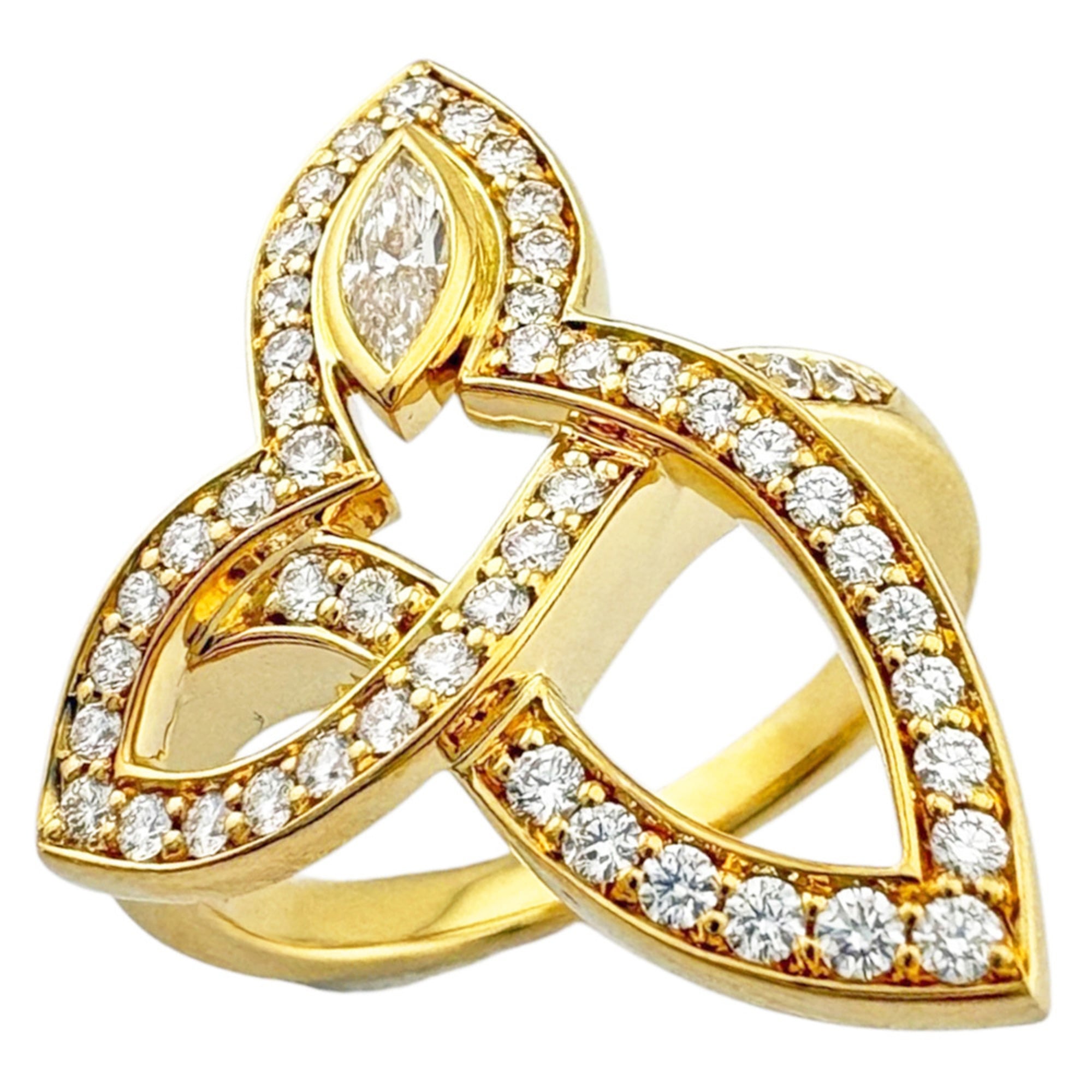 Harry Winston Gold Yellow Gold (18K) Band Ring (Pre-Owned)