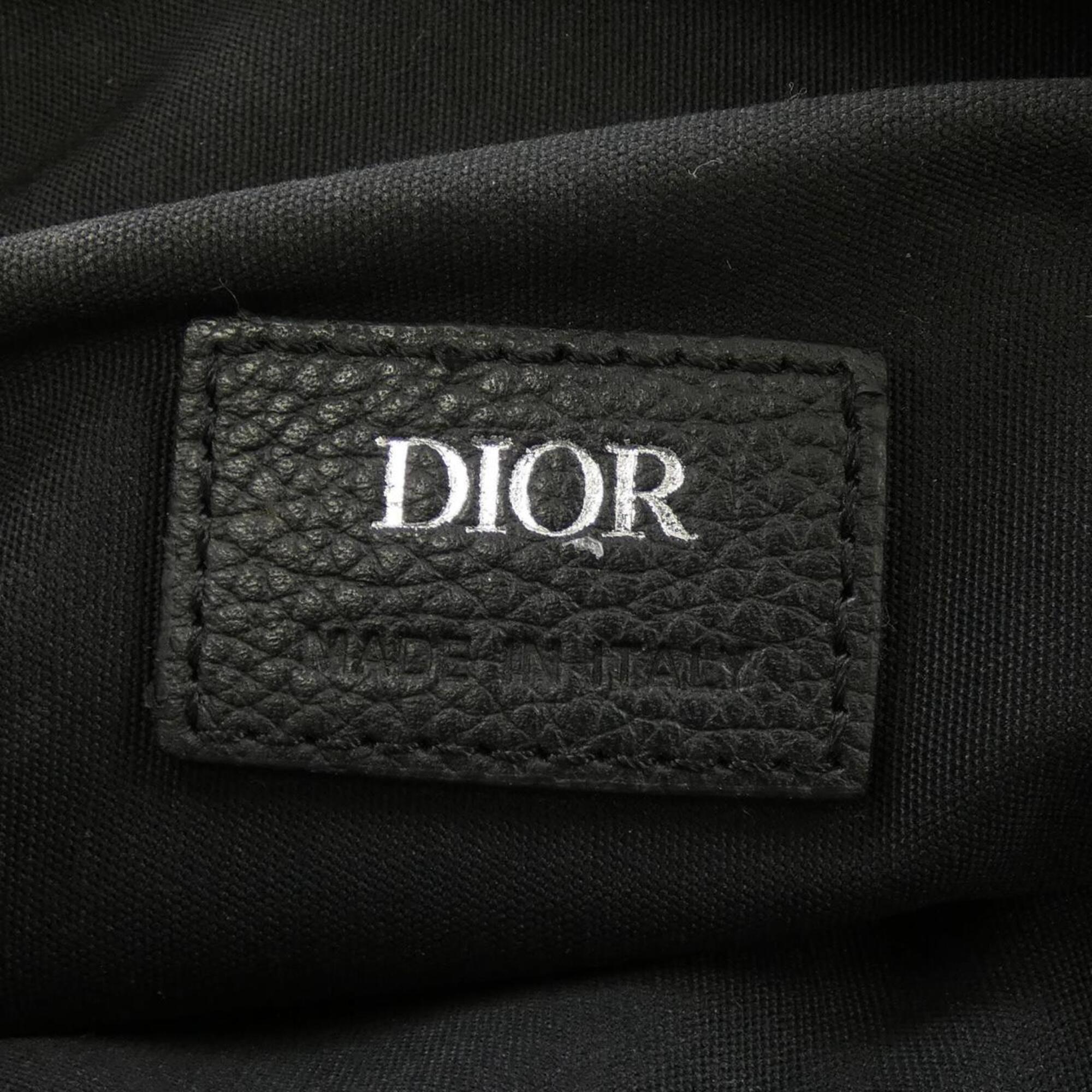 Christian Dior Beige Black Jacquard Handbag (Pre-Owned)