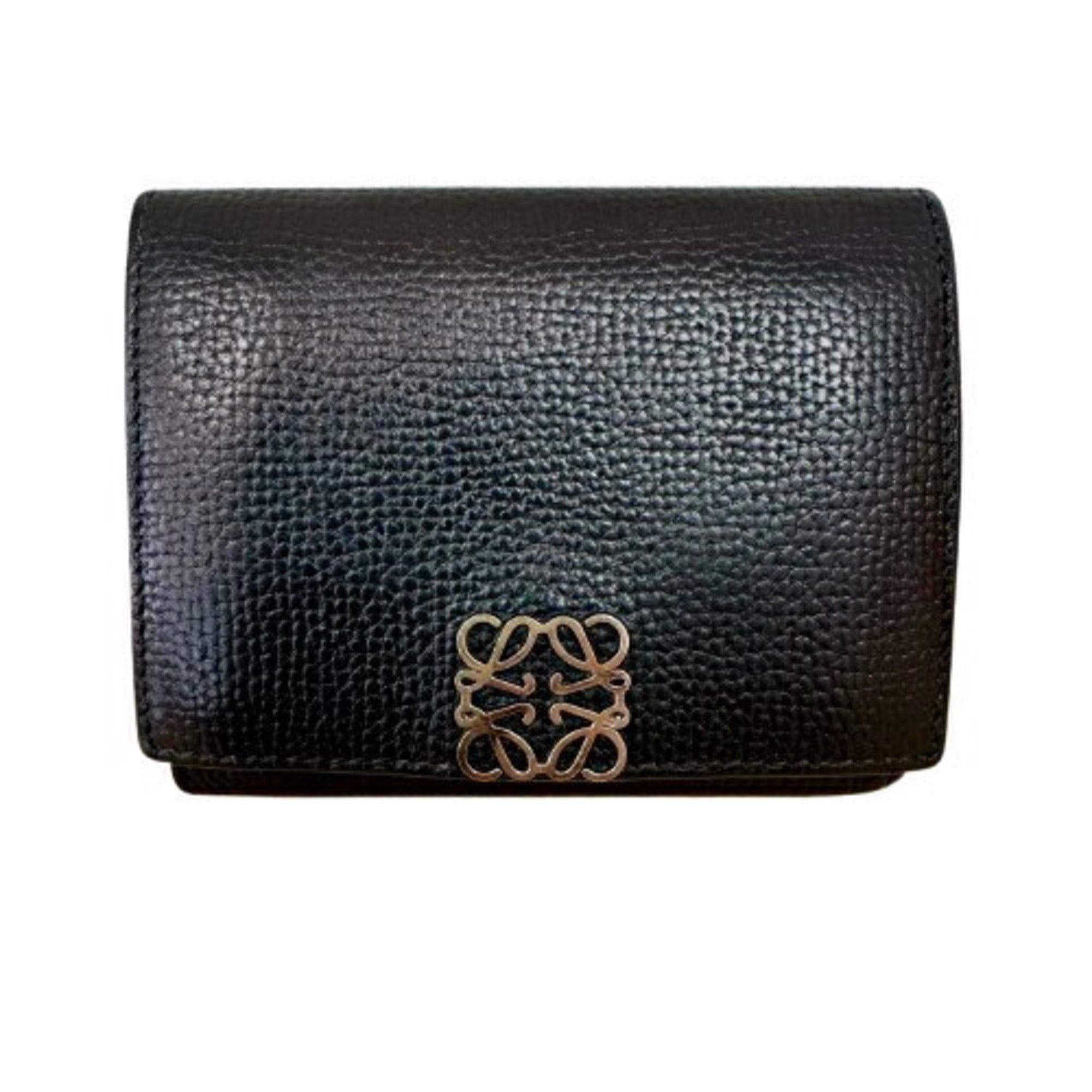 Loewe Black Leather Wallet (Tri-Fold) (Pre-Owned)