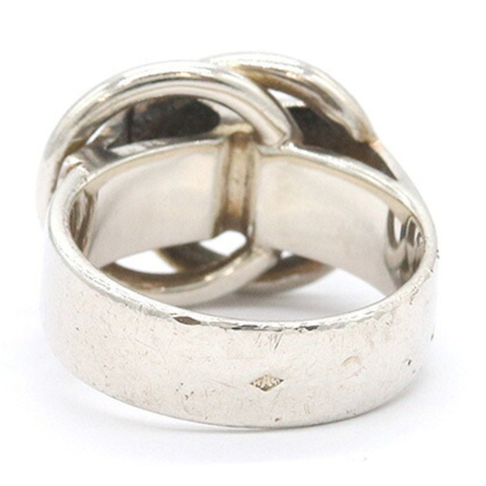 Hermes Sterling Silver 925 Band Ring (Pre-Owned)