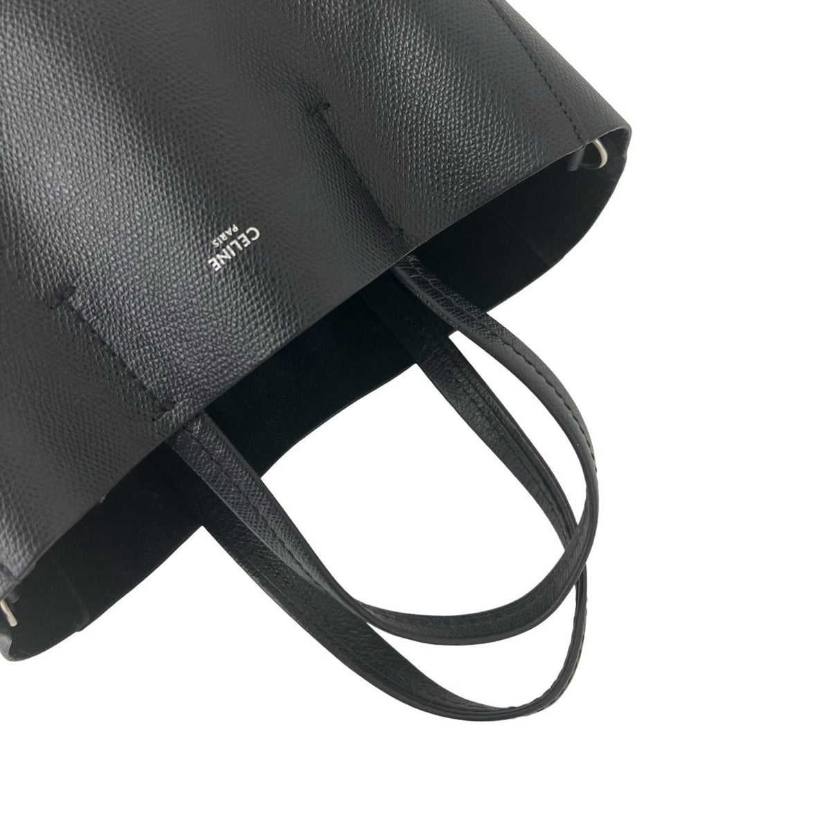 Celine Black Leather Handbag Shoulder Bag (Pre-Owned)