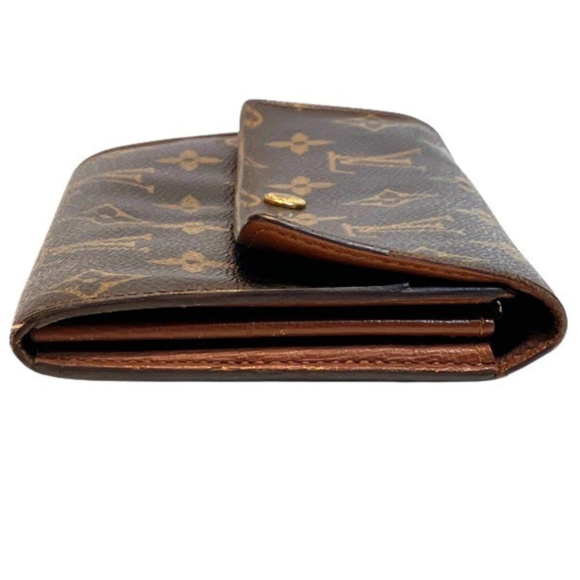 Louis Vuitton Monogram Brown Monogram Long Wallet (Bi-Fold) (Pre-Owned)