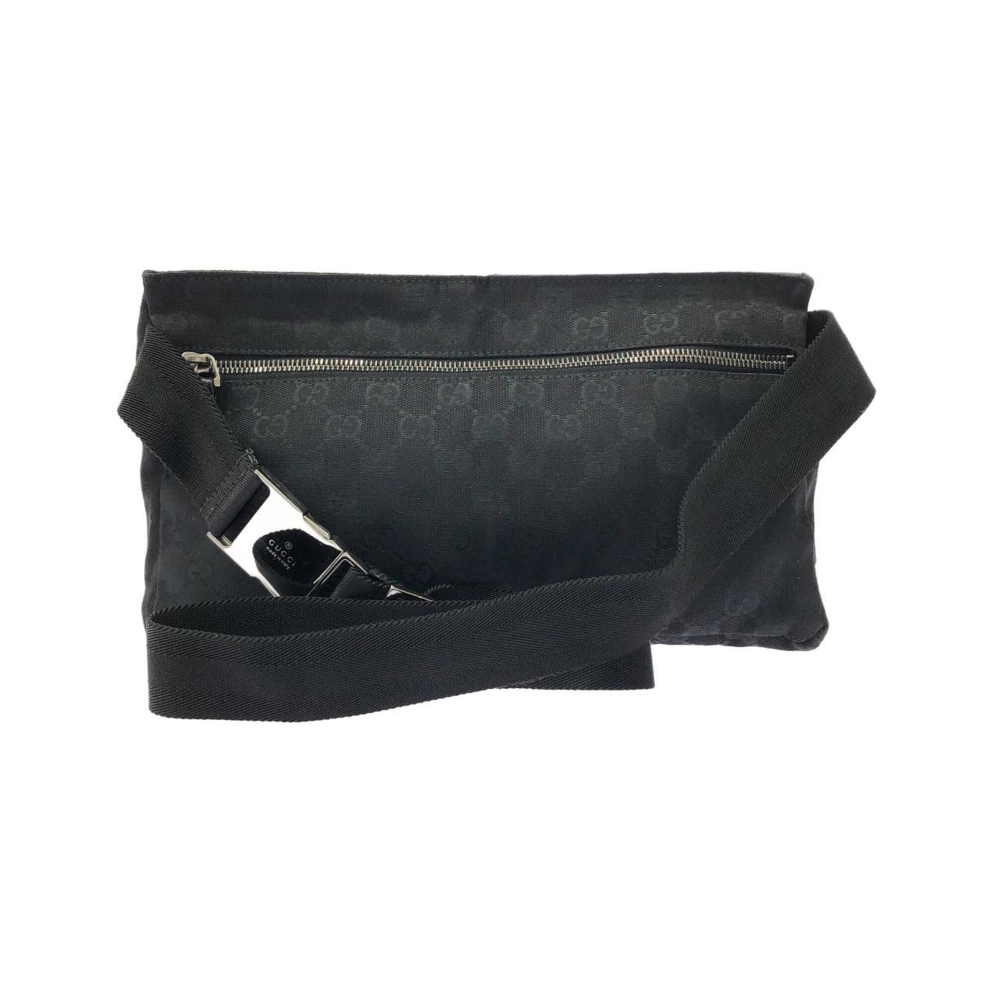 Gucci Black Gg Canvas Fanny Pack (Pre-Owned)