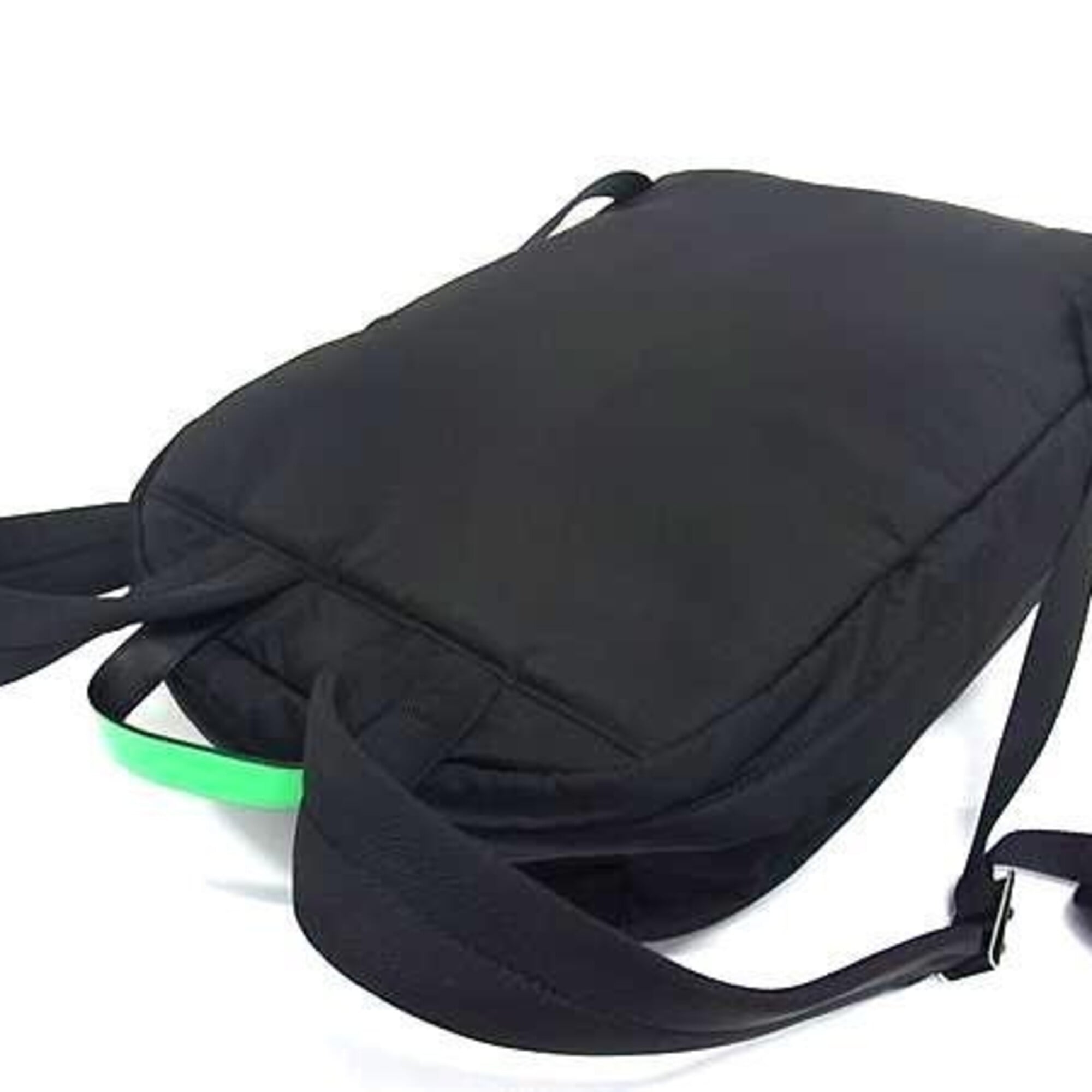 Prada Black Green Nylon Backpack (Pre-Owned)