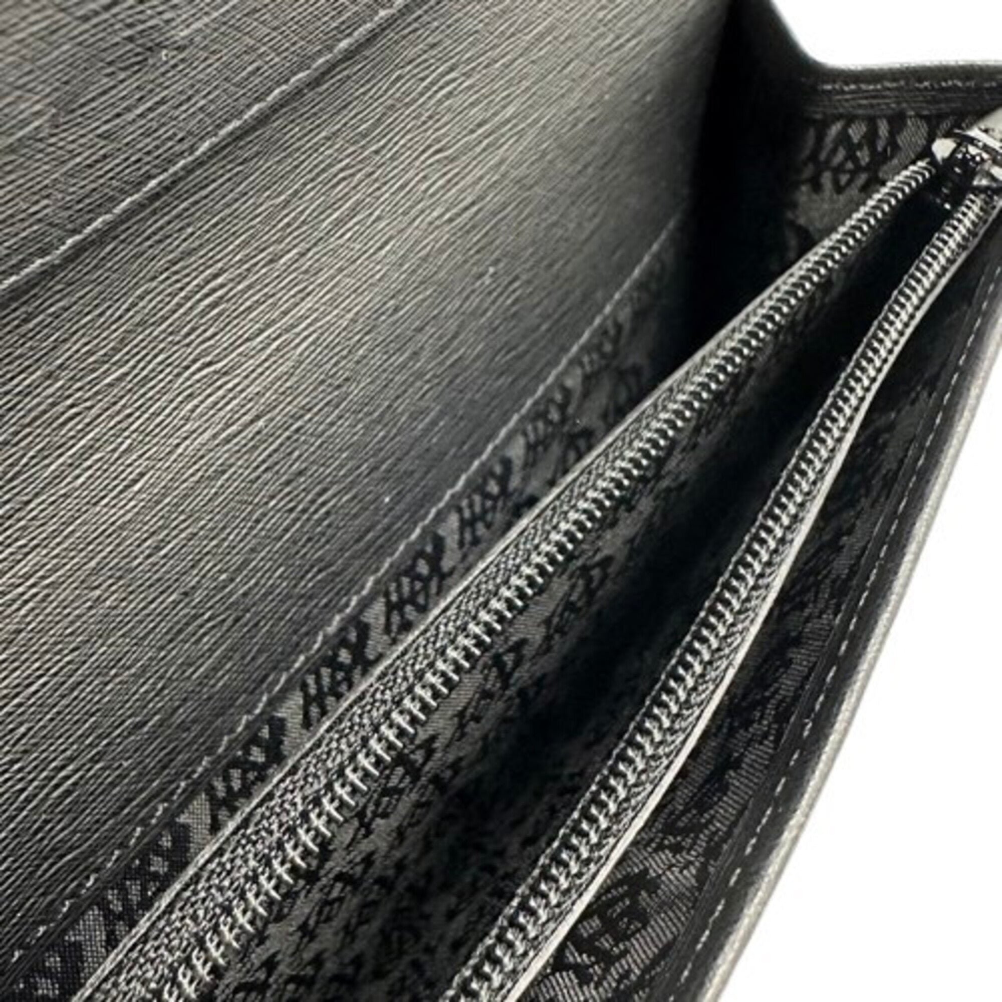 Dunhill Black Leather Long Wallet (Bi-Fold) (Pre-Owned)