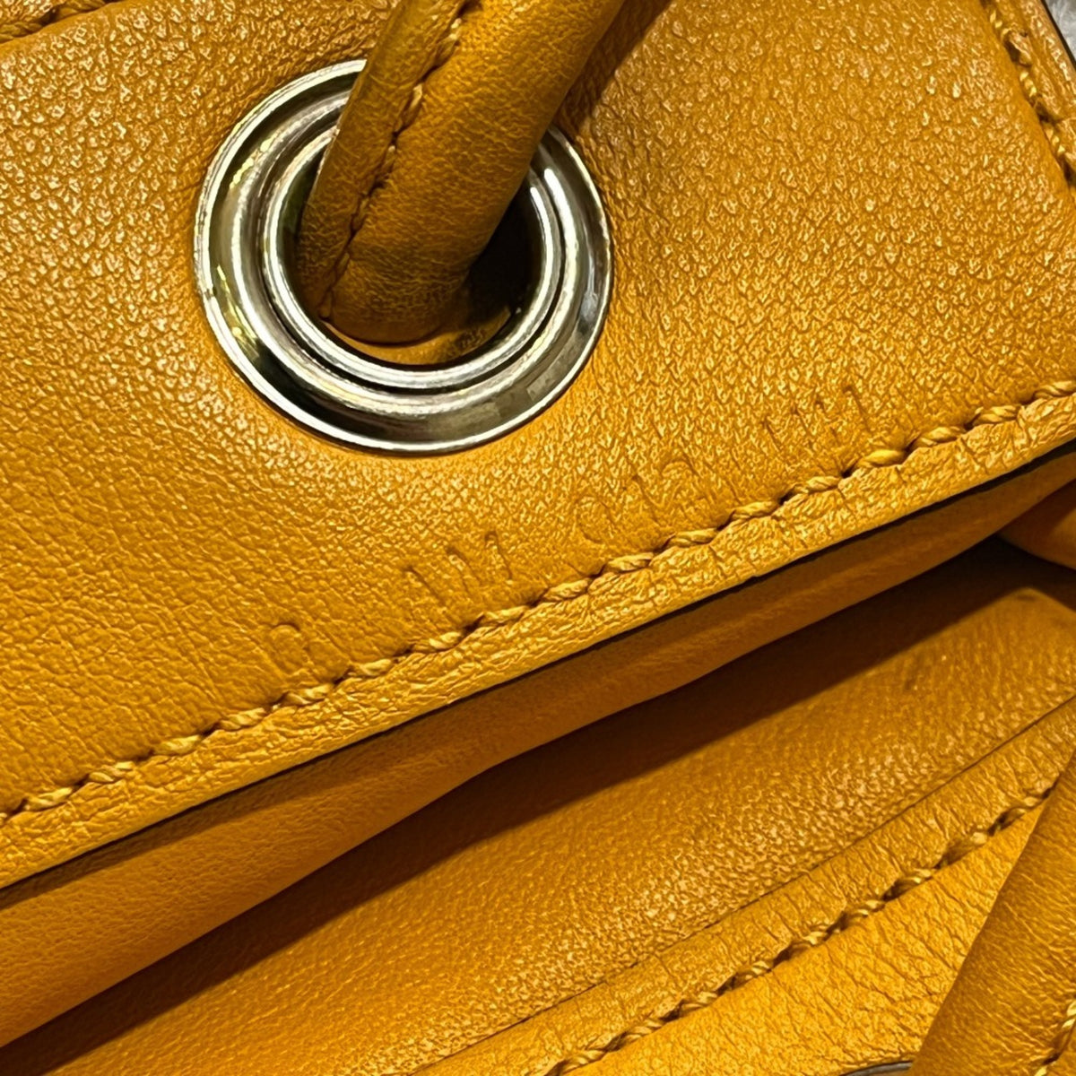 Hermes Yellow Swift Leather Pochette Shoulder Bag (Pre-Owned)