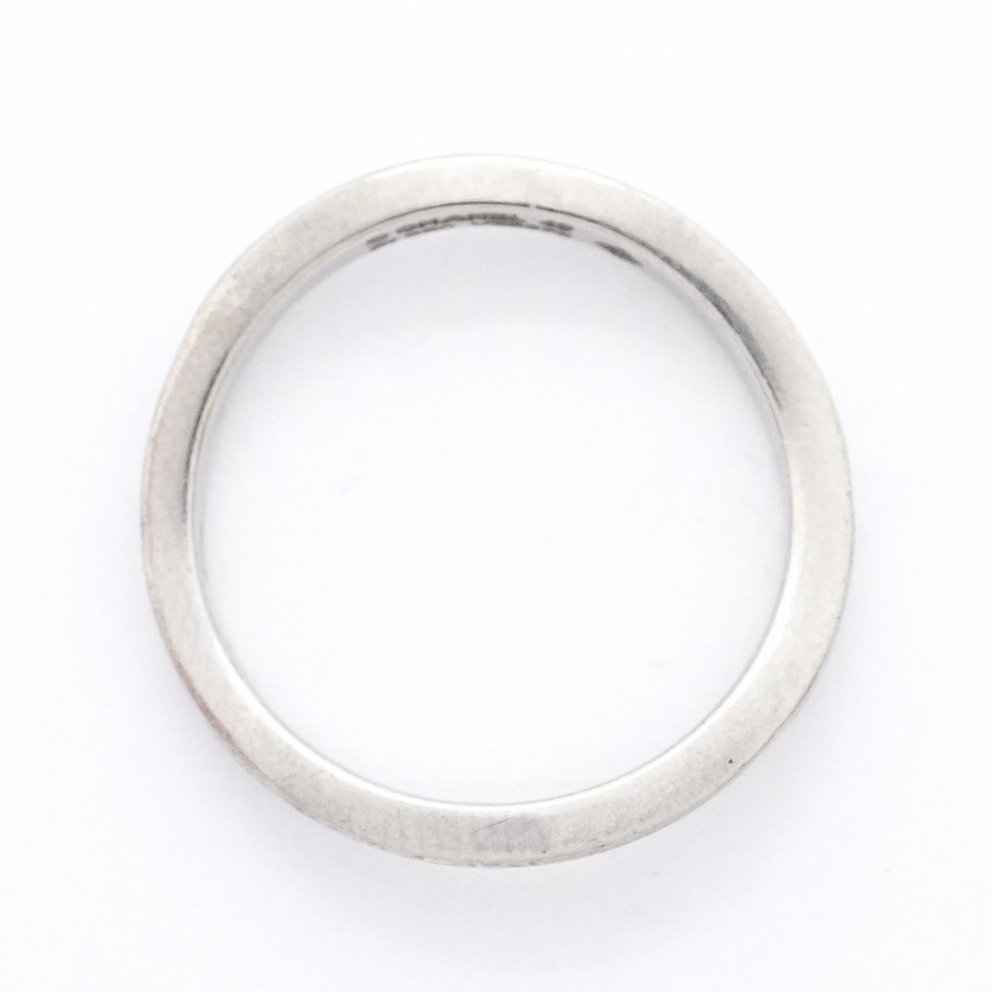 Chanel Platinum 950 Band Ring (Pre-Owned)