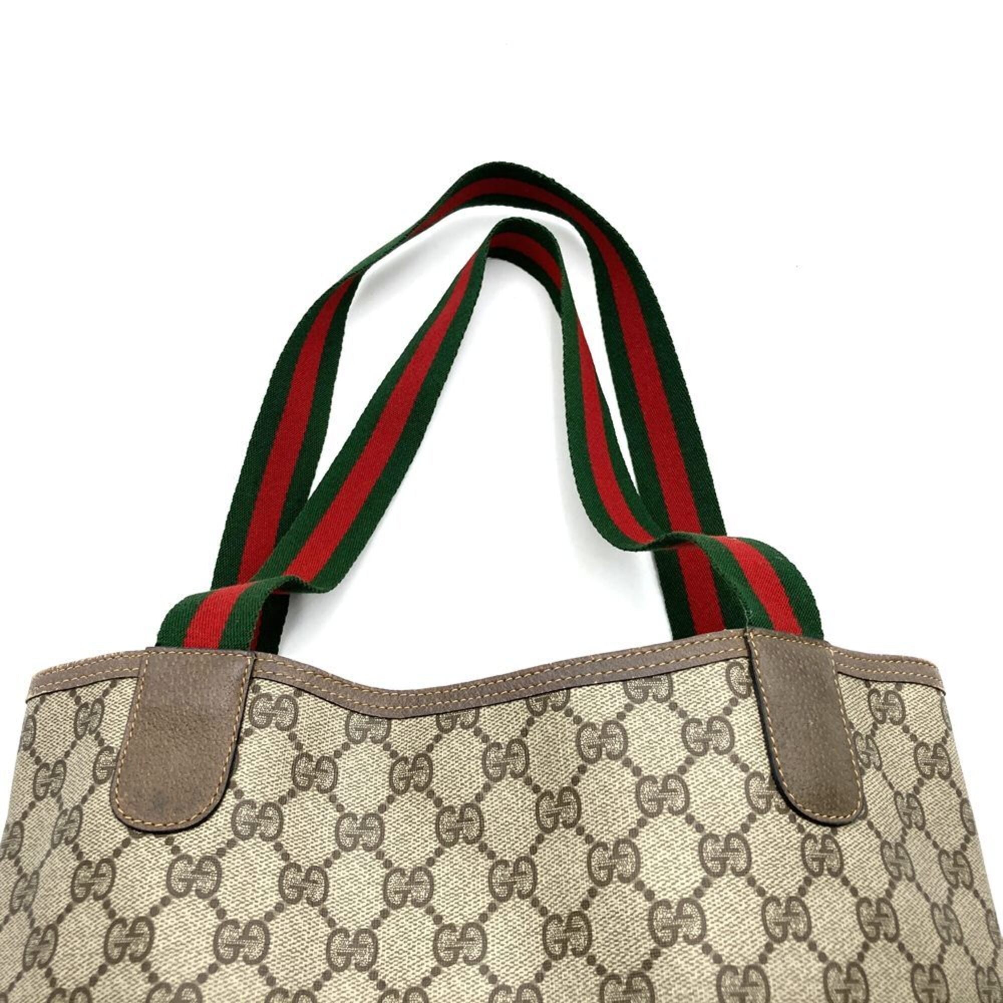 Gucci Brown Gg Supreme Tote Bag (Pre-Owned)