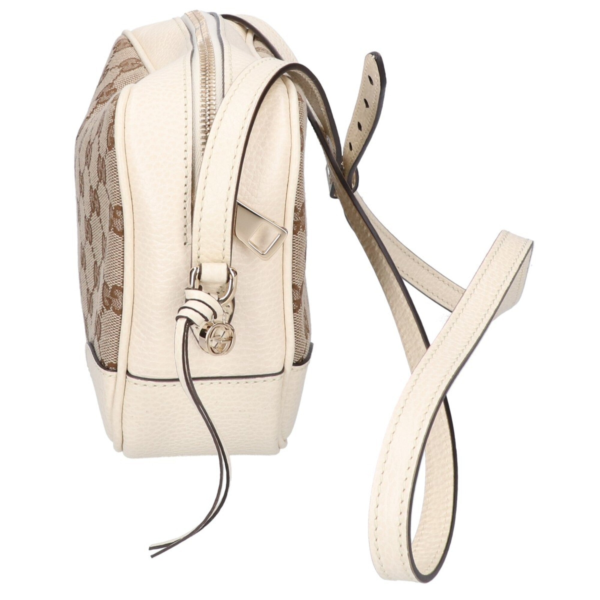 Gucci Ivory Gg Canvas Shoulder Bag (Pre-Owned)