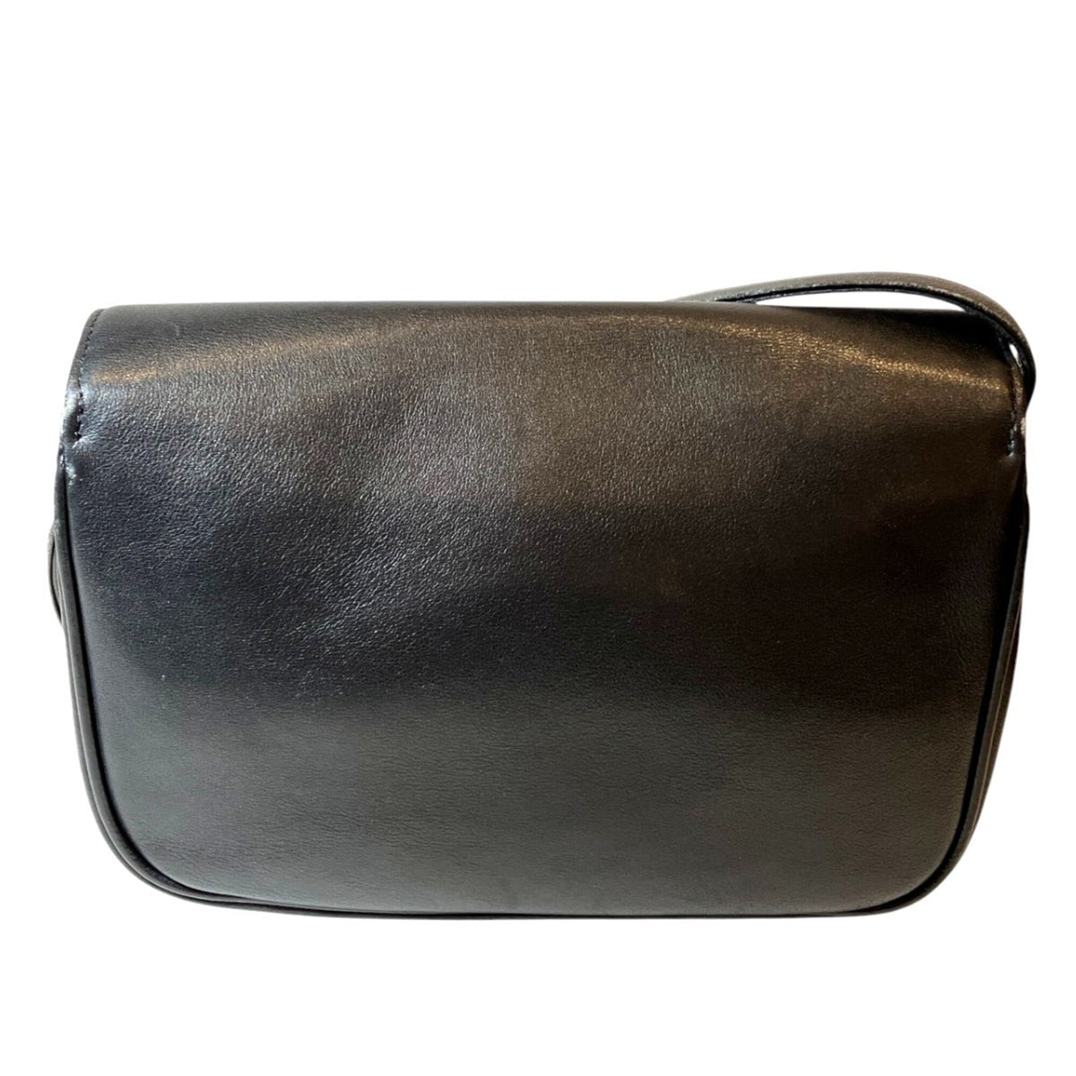 Versace Black Leather Shoulder Bag (Pre-Owned)