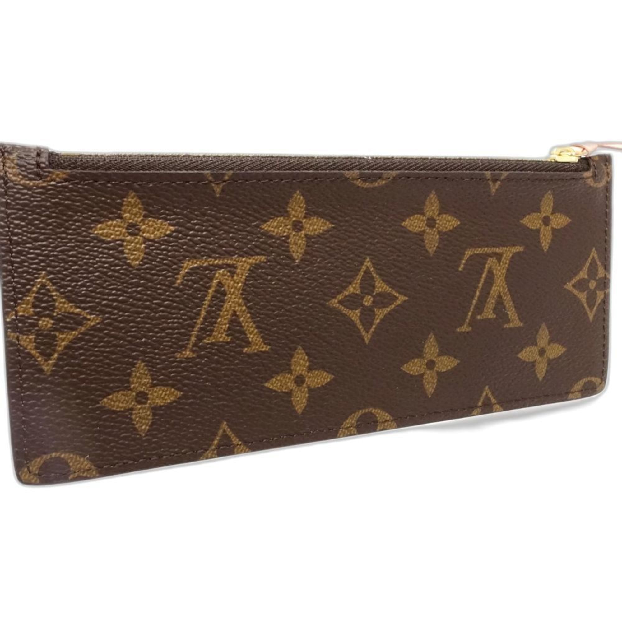 Louis Vuitton Brown Pink Monogram Long Wallet (Tri-Fold) (Pre-Owned)