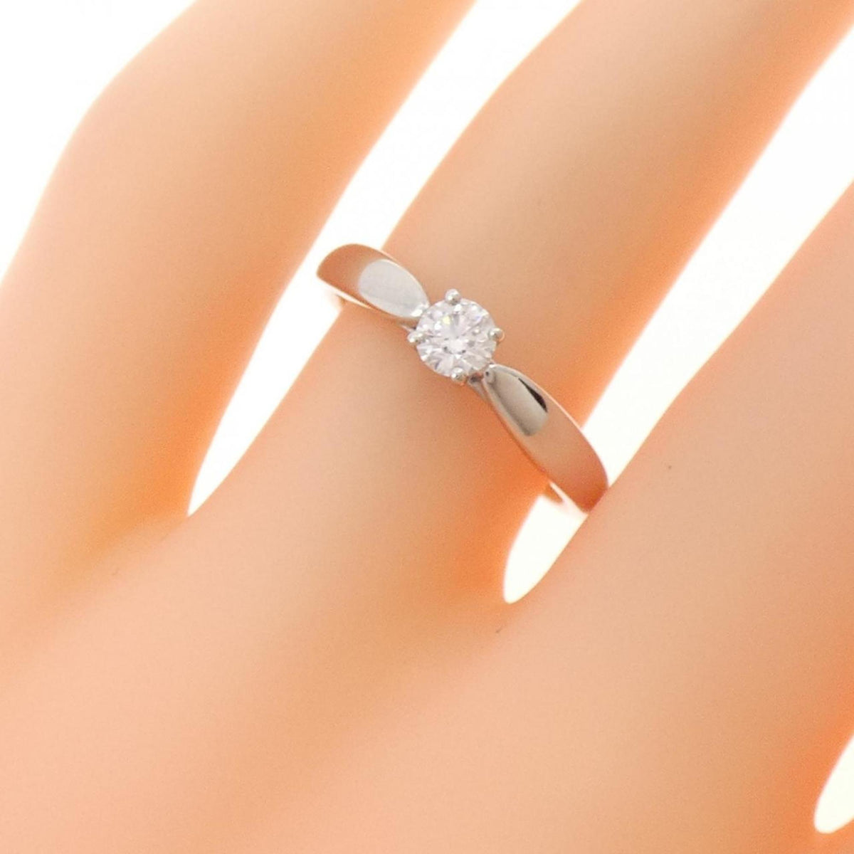 Tiffany Platinum Platinum 950 Band Ring (Pre-Owned)