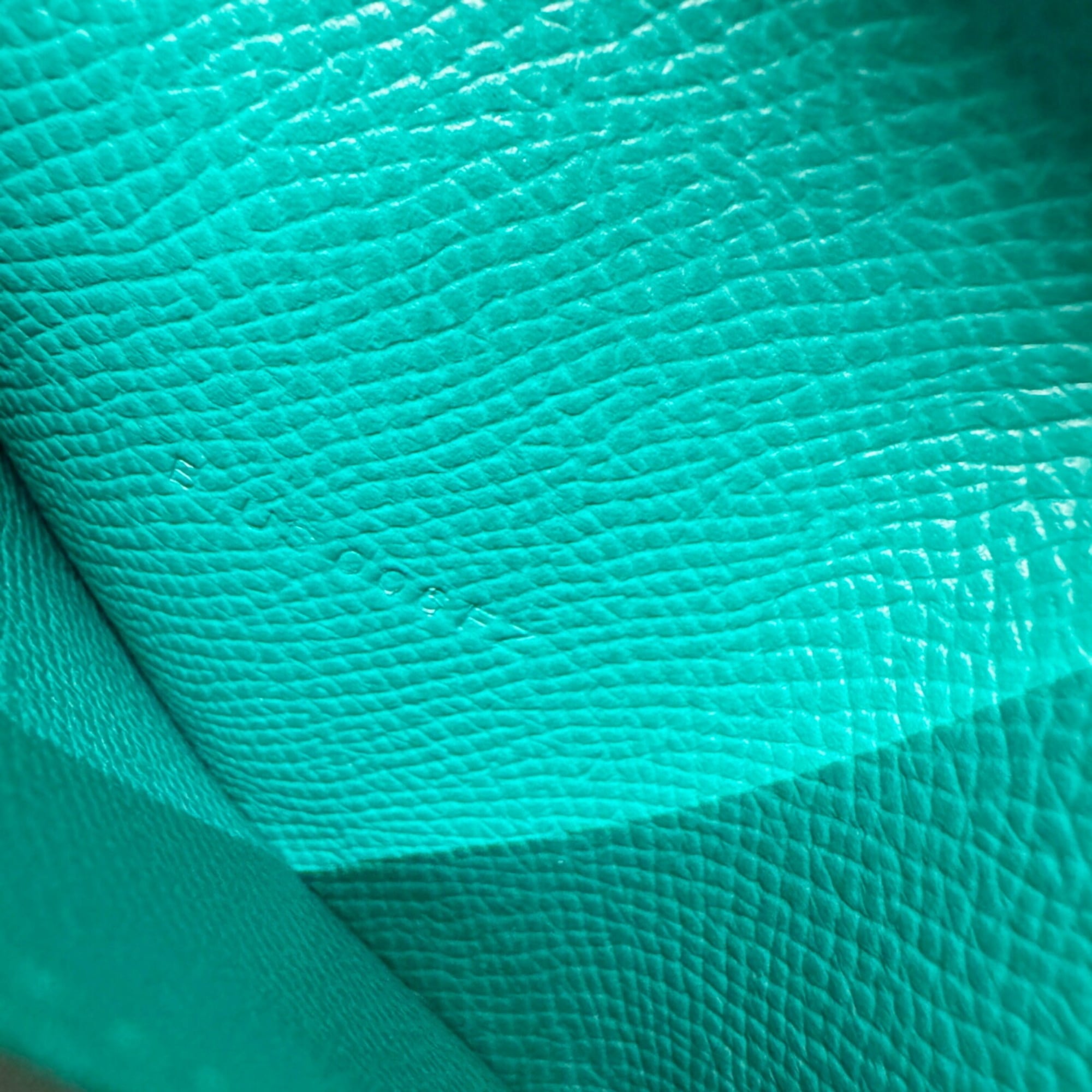 Hermes Green Epsom Leather Wallet (Tri-Fold) (Pre-Owned)