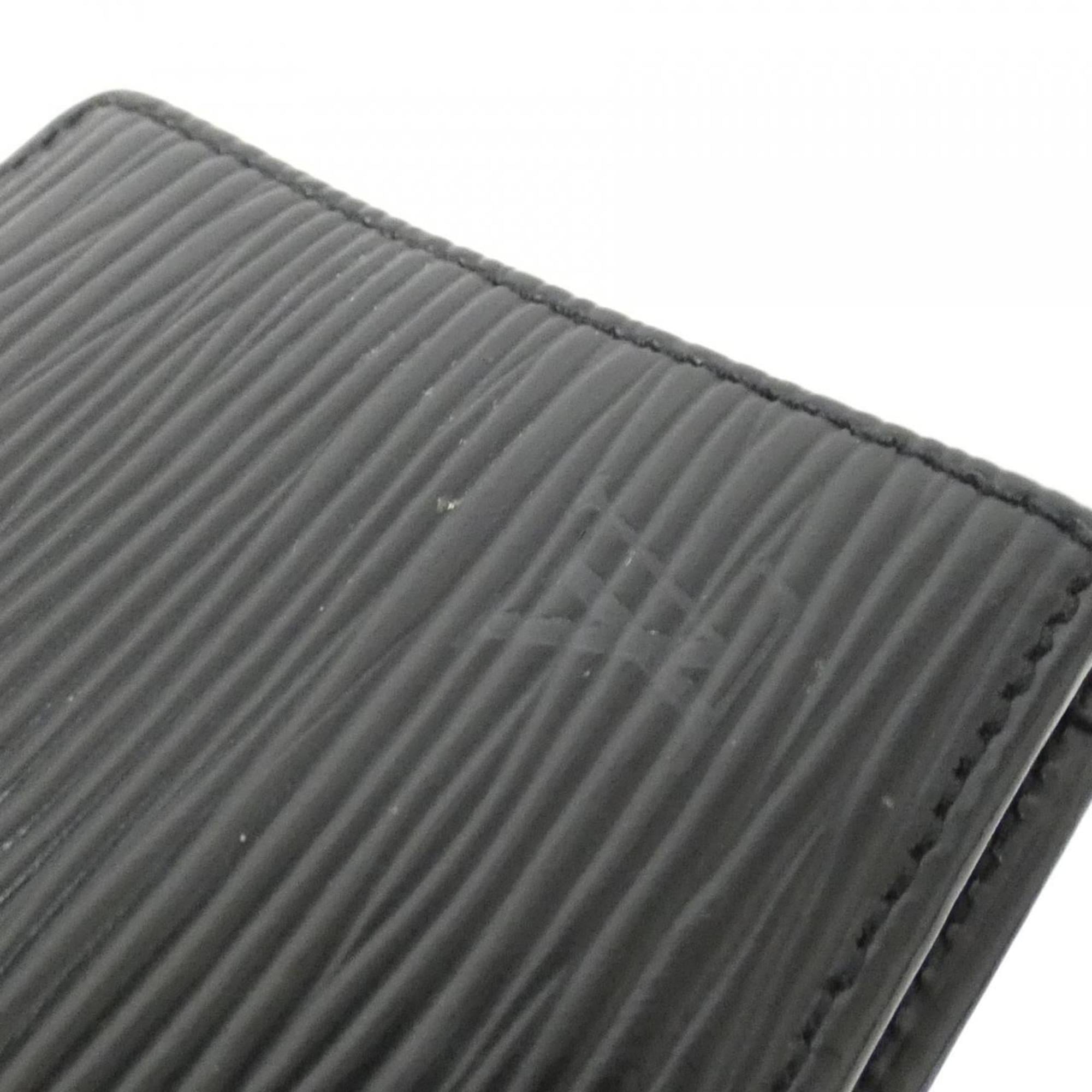 Louis Vuitton Black Leather Coin Purse/Coin Case (Pre-Owned)