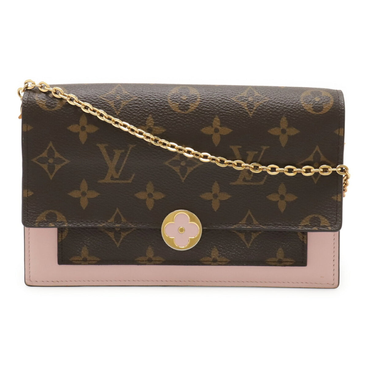 Louis Vuitton Rose Ballerine Monogram Clutch Bag Shoulder Bag (Pre-Owned)