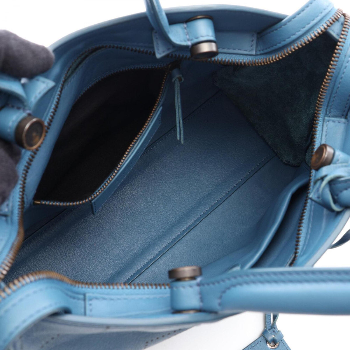 Balenciaga Blue Leather Handbag (Pre-Owned)