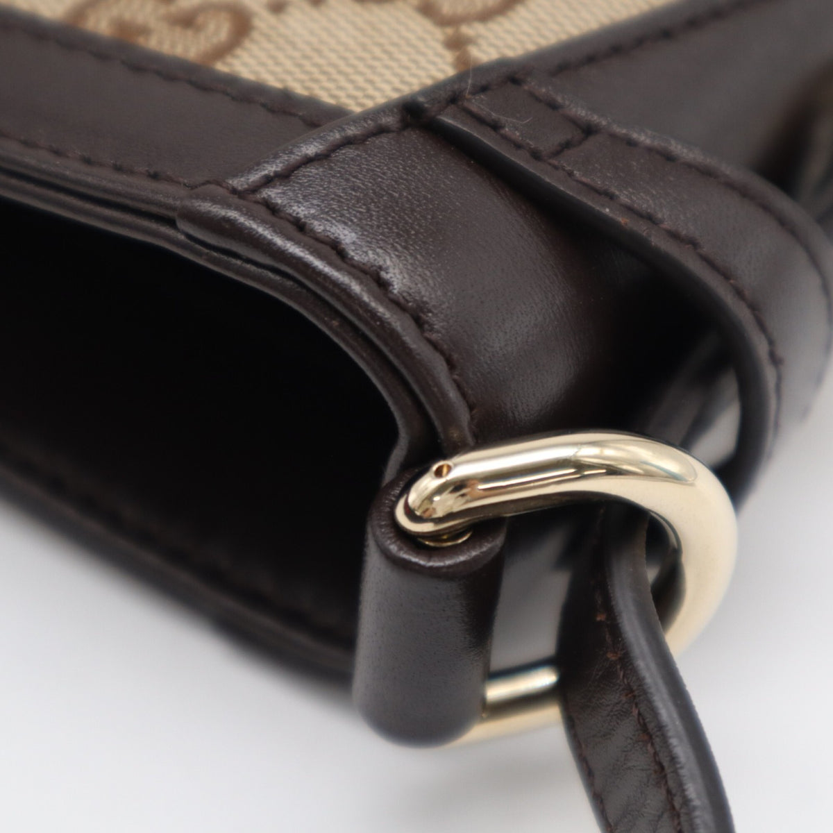 Gucci Gg Canvas Beige Brown Multi-Color Gg Canvas Shoulder Bag (Pre-Owned)