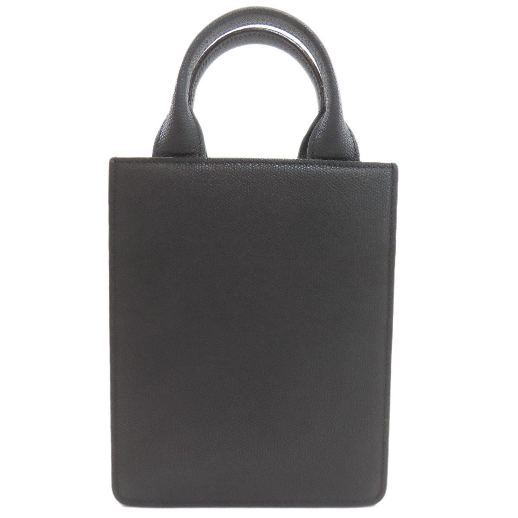Valextra Black Leather Handbag (Pre-Owned)