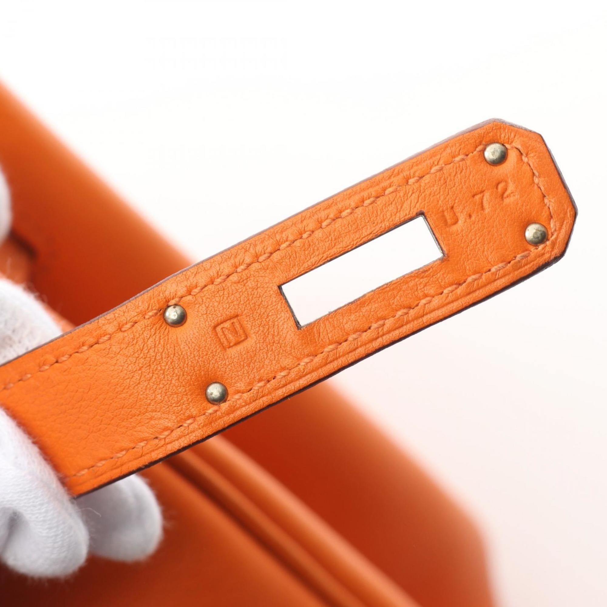 Hermes Birkin Orange Swift Leather Handbag (Pre-Owned)
