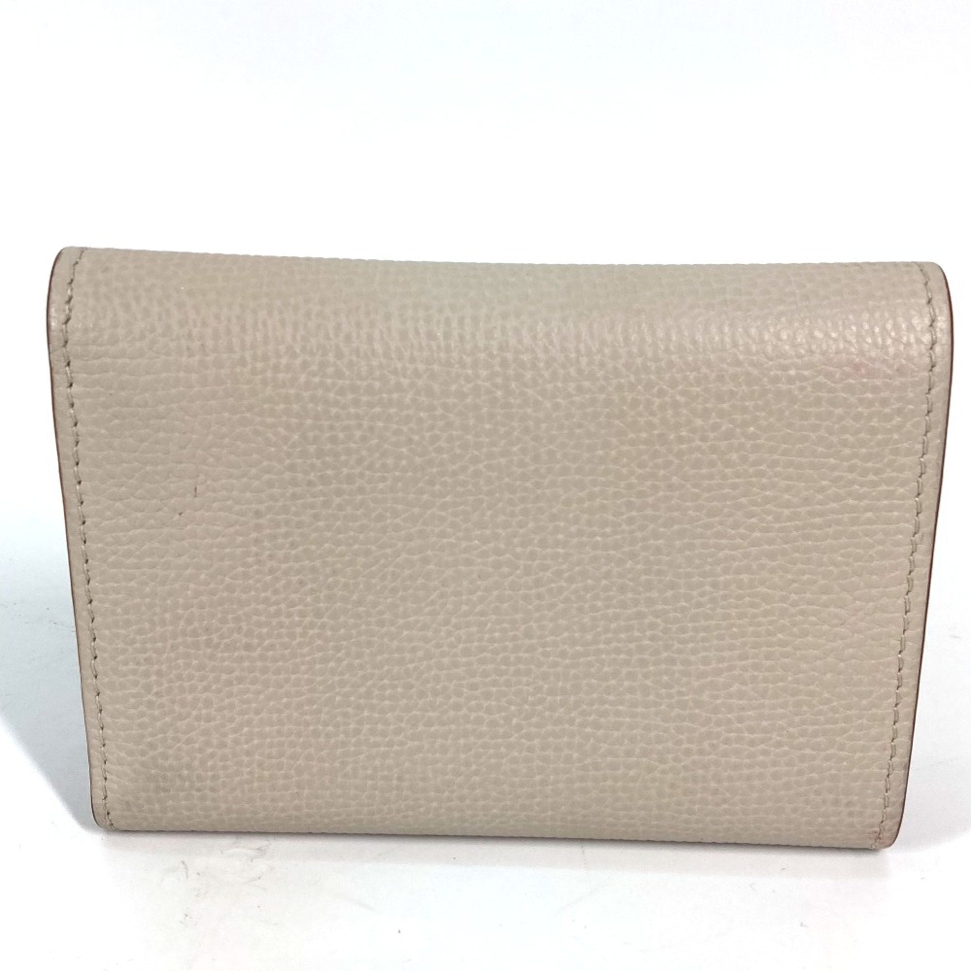 Loewe Beige Leather Wallet (Tri-Fold) (Pre-Owned)