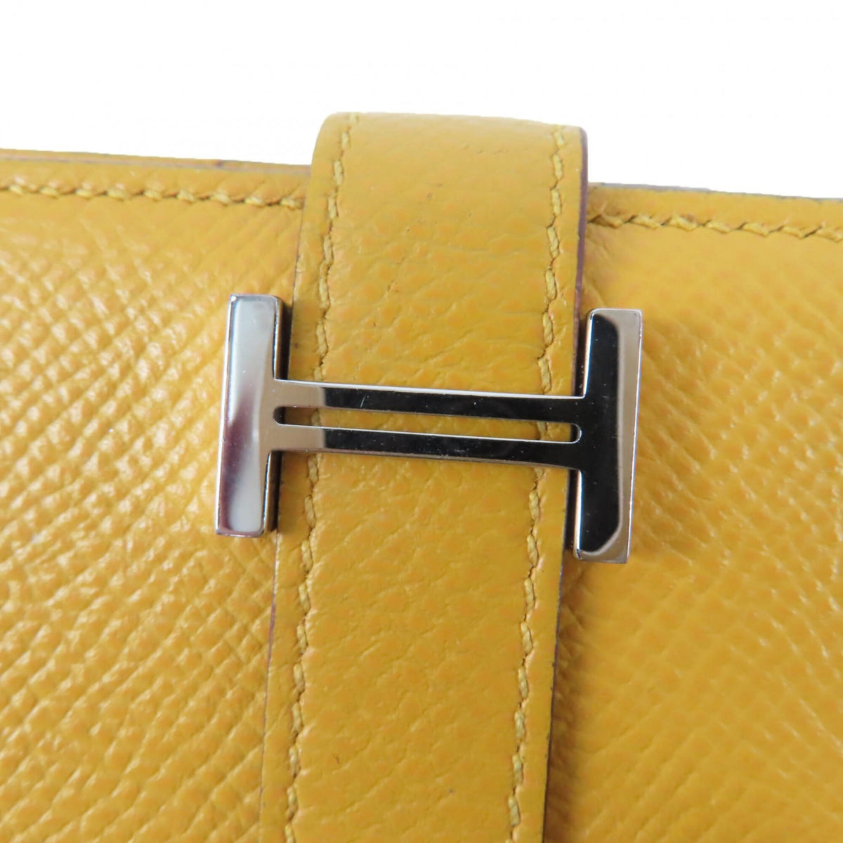 Hermes Yellow Leather Wallet (Bi-Fold) (Pre-Owned)