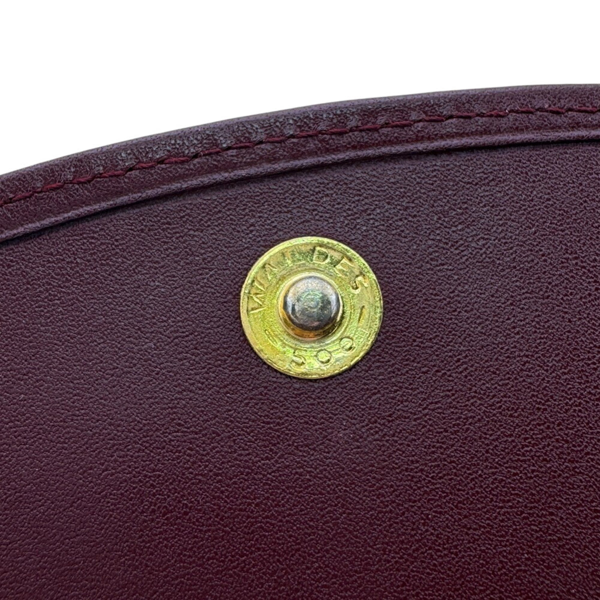 Cartier Must Red Color Leather Long Wallet (Bi-Fold) (Pre-Owned)