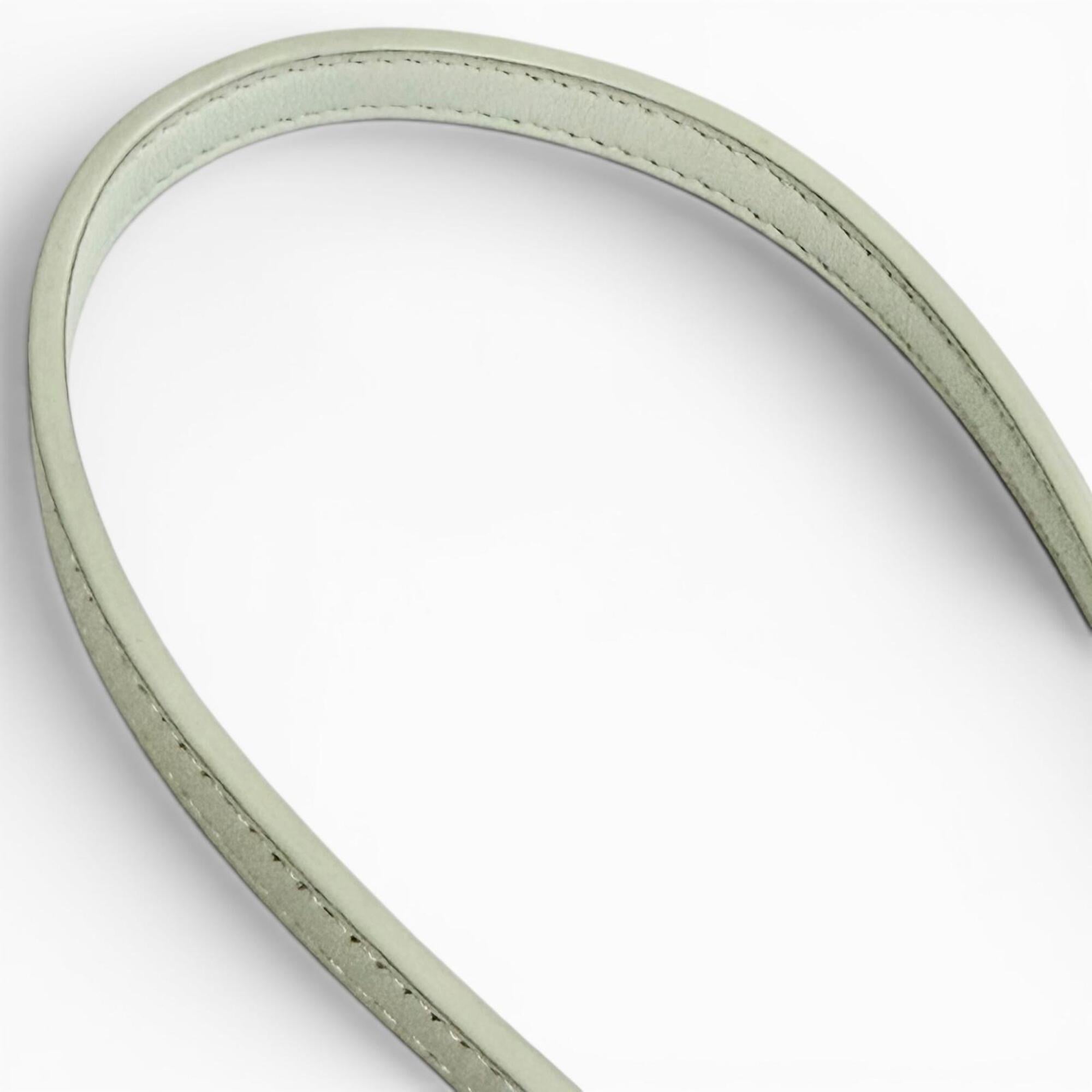 Celine Light Green Leather Pouch Shoulder Bag (Pre-Owned)