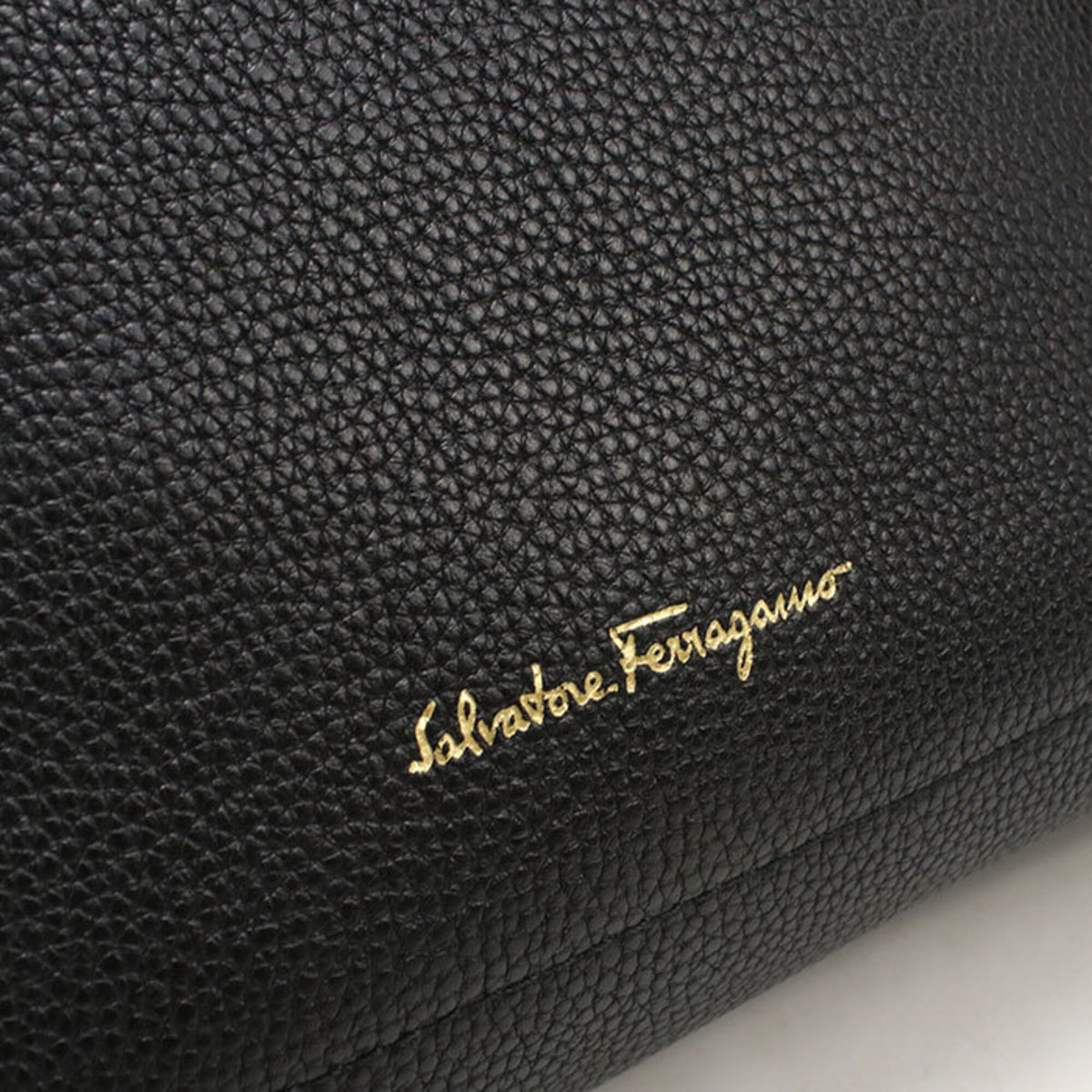 Salvatore Ferragamo Black Leather Tote Bag (Pre-Owned)