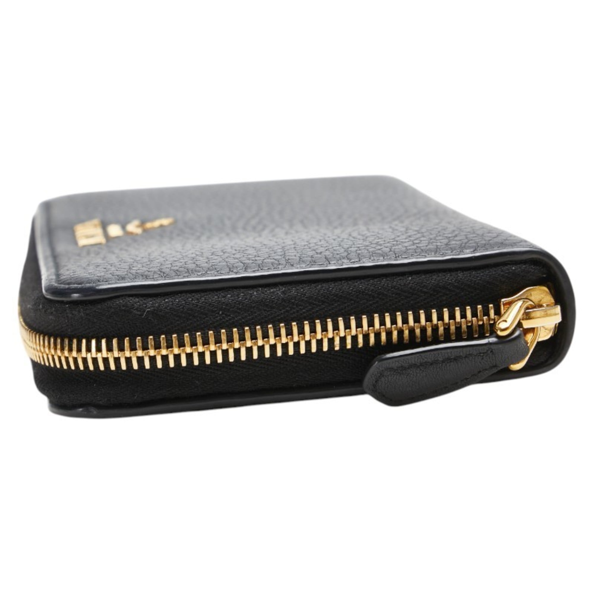 Prada Navy Leather Long Wallet (Bi-Fold) (Pre-Owned)