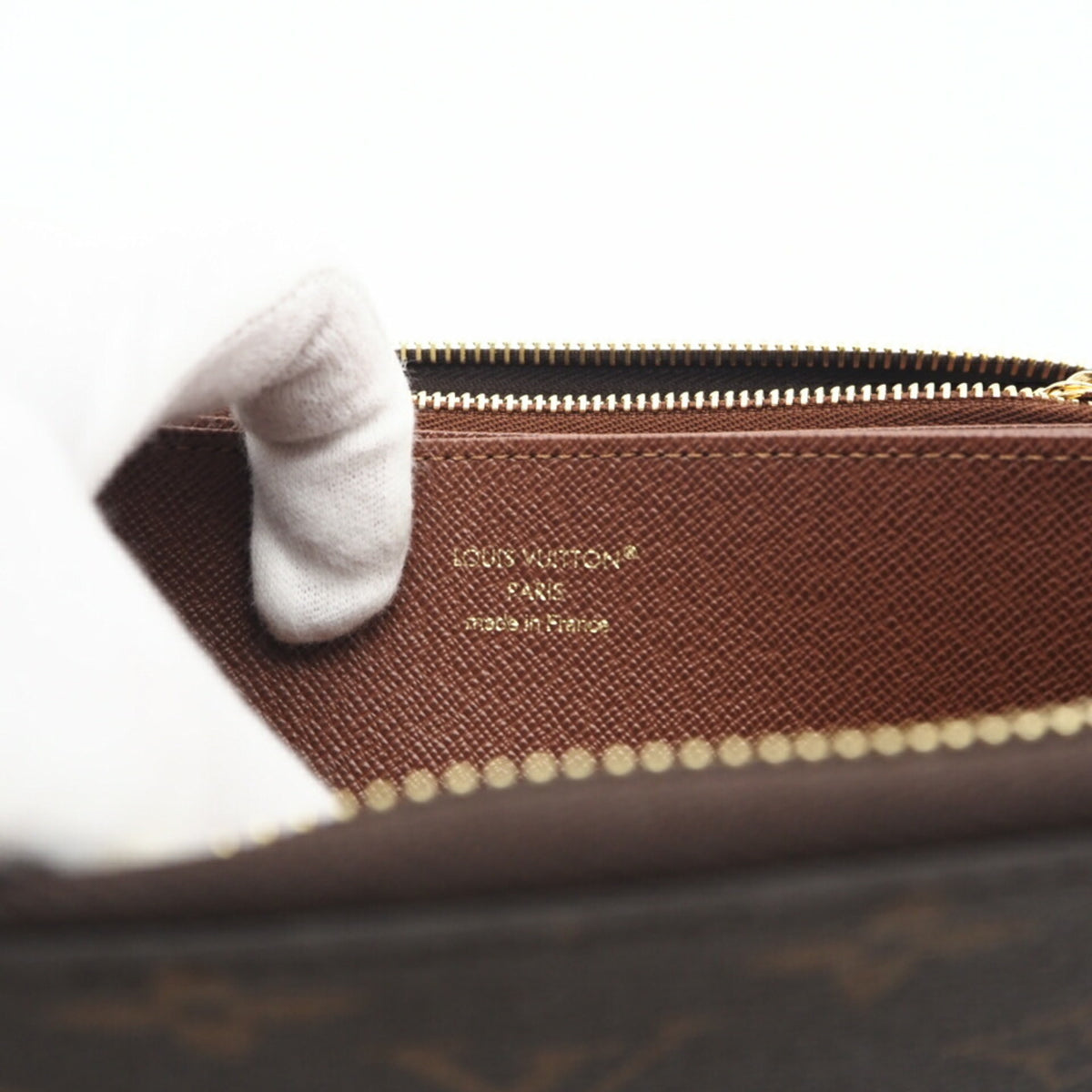 Louis Vuitton Brown Coated Canvas Long Wallet (Bi-Fold) (Pre-Owned)