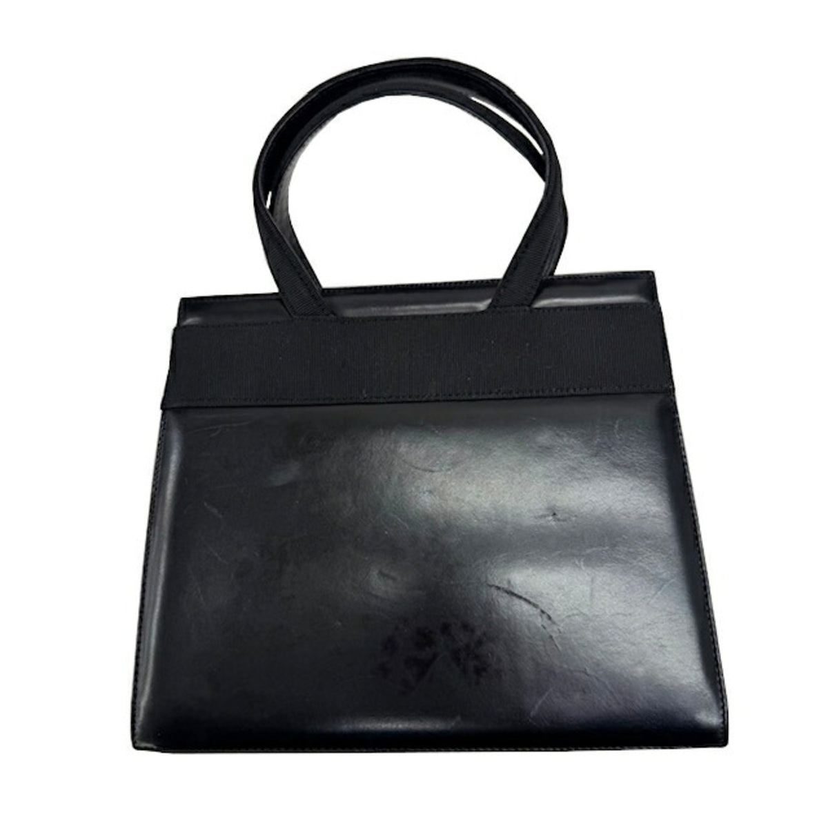 Salvatore Ferragamo Black Leather Handbag (Pre-Owned)