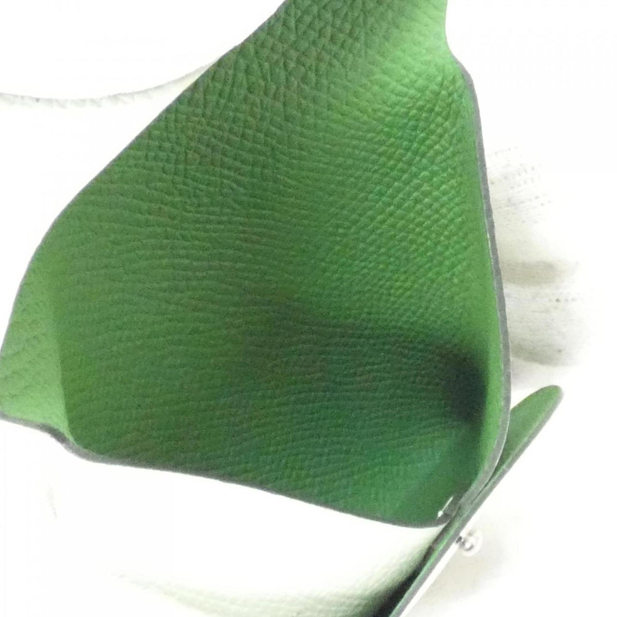 Hermes Bastia Vert Epsom Leather Coin Purse/Coin Case (Pre-Owned)