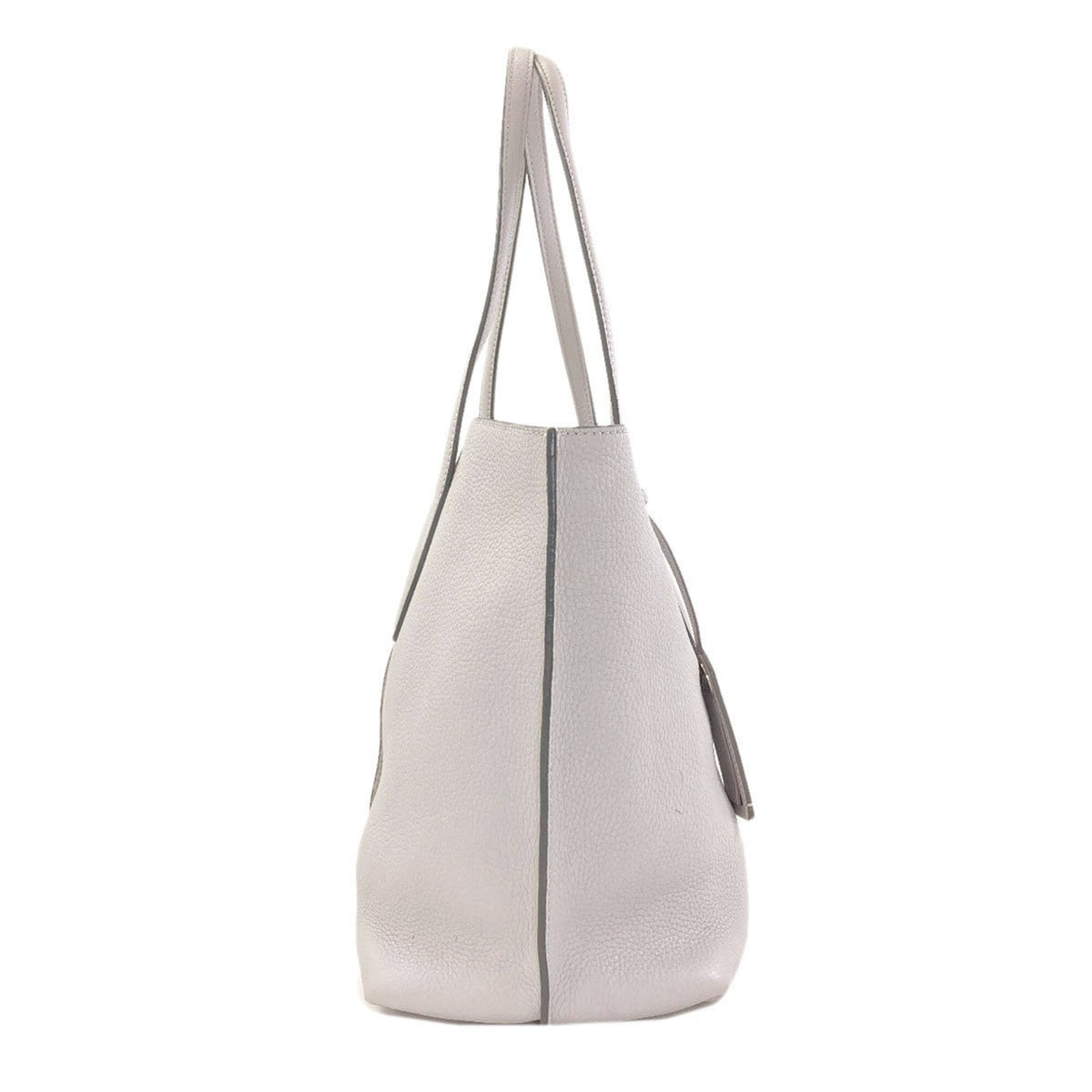 Tod's Gray Leather Tote Bag (Pre-Owned)