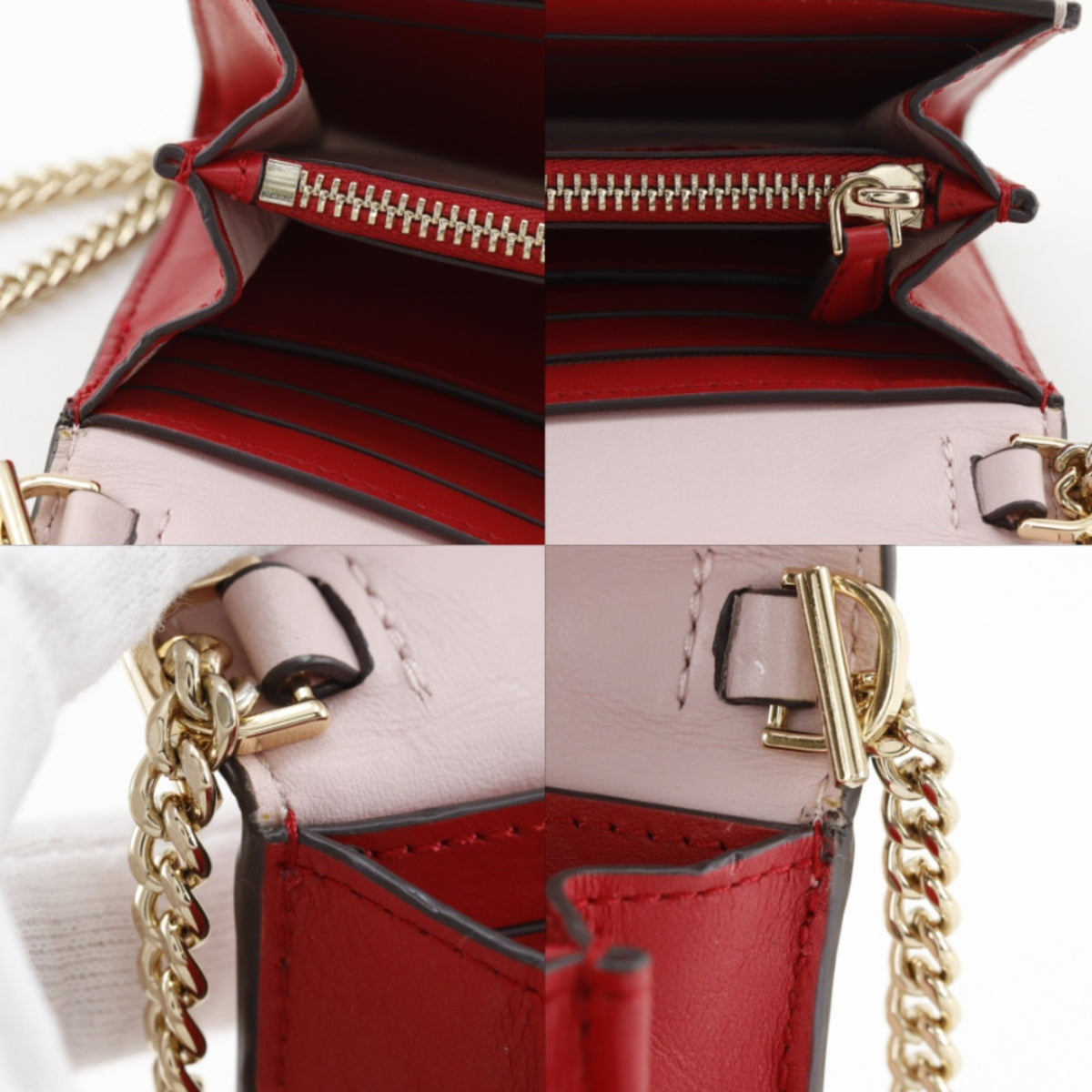 Kate Spade Pink Leather Chain/Shoulder Wallet (Pre-Owned)