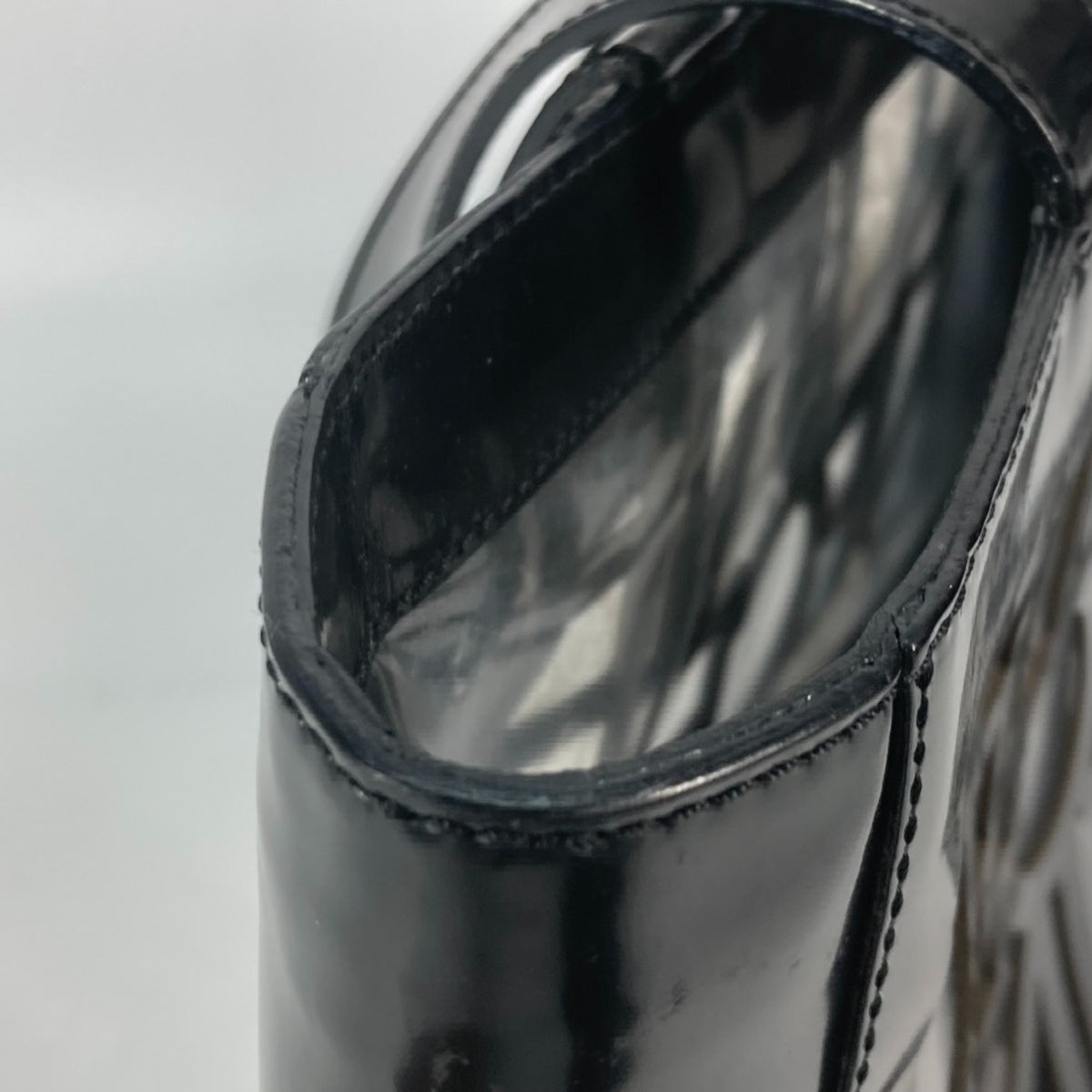 Celine Black Vinyl Shoulder Bag Tote Bag (Pre-Owned)