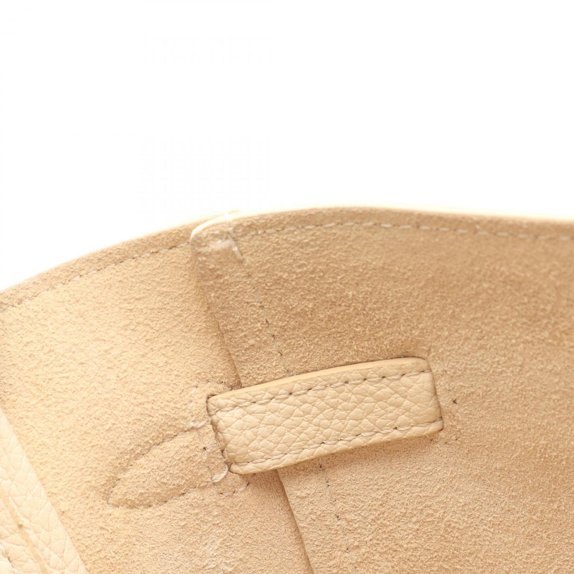 Celine Ivory Leather Handbag Tote Bag (Pre-Owned)