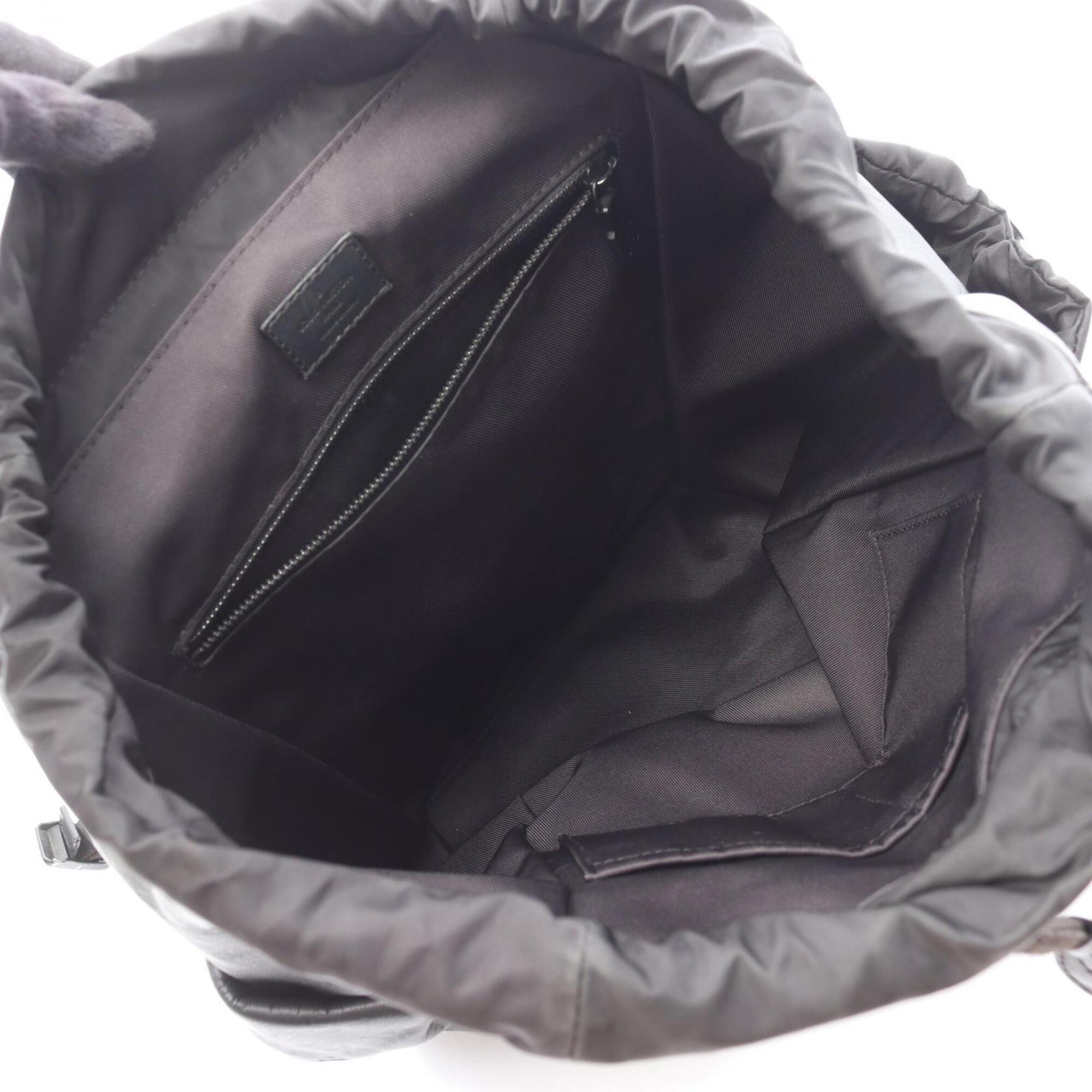 Louis Vuitton Black Monogram Shadow Leather Backpack (Pre-Owned)
