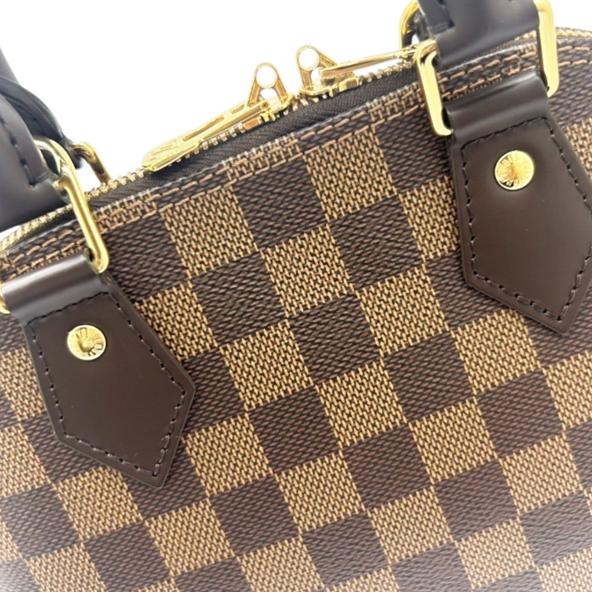 Louis Vuitton Damier Brown Damier Canvas Ebene Damier Canvas Handbag Shoulder Bag (Pre-Owned)