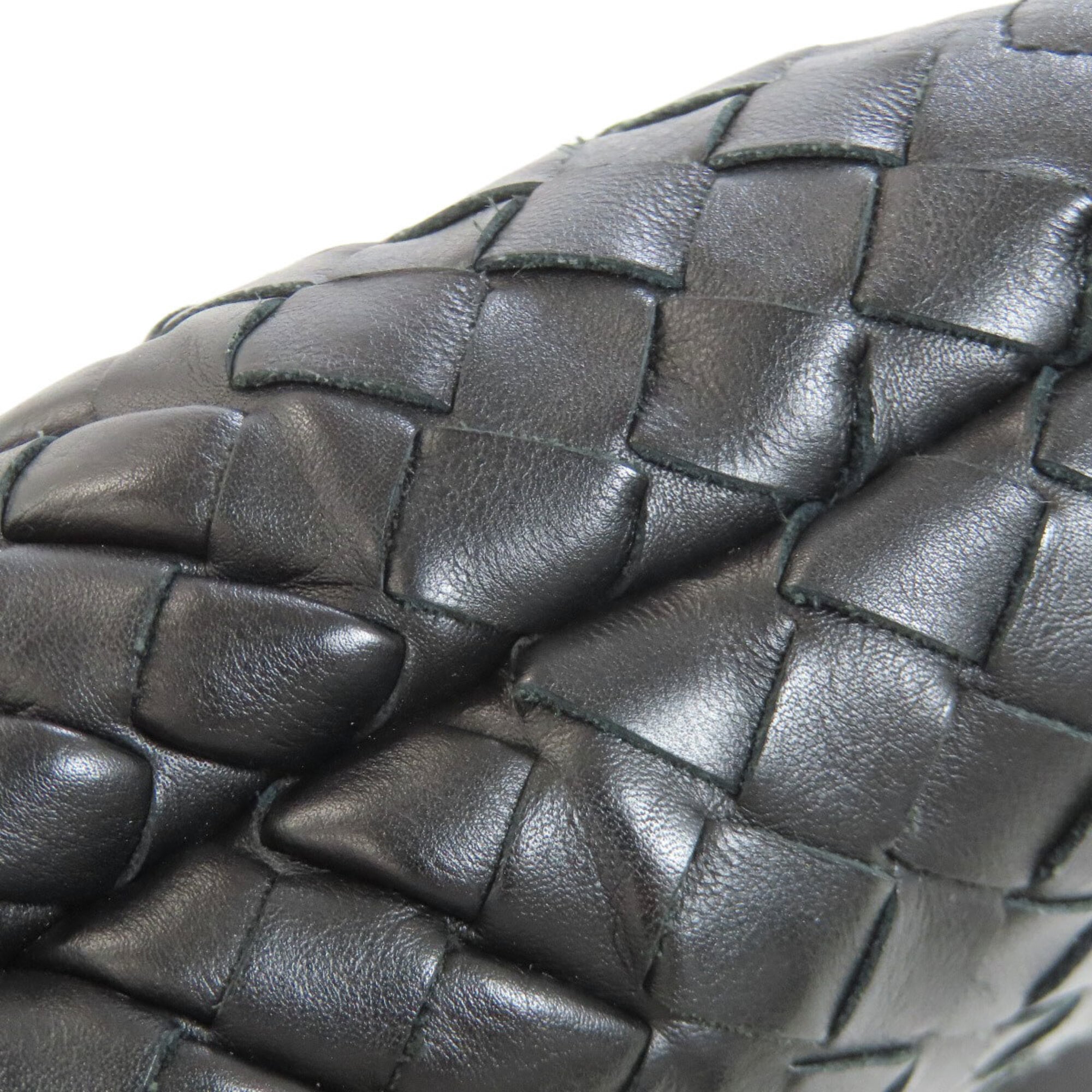 Bottega Veneta Black Leather Shoulder Bag (Pre-Owned)
