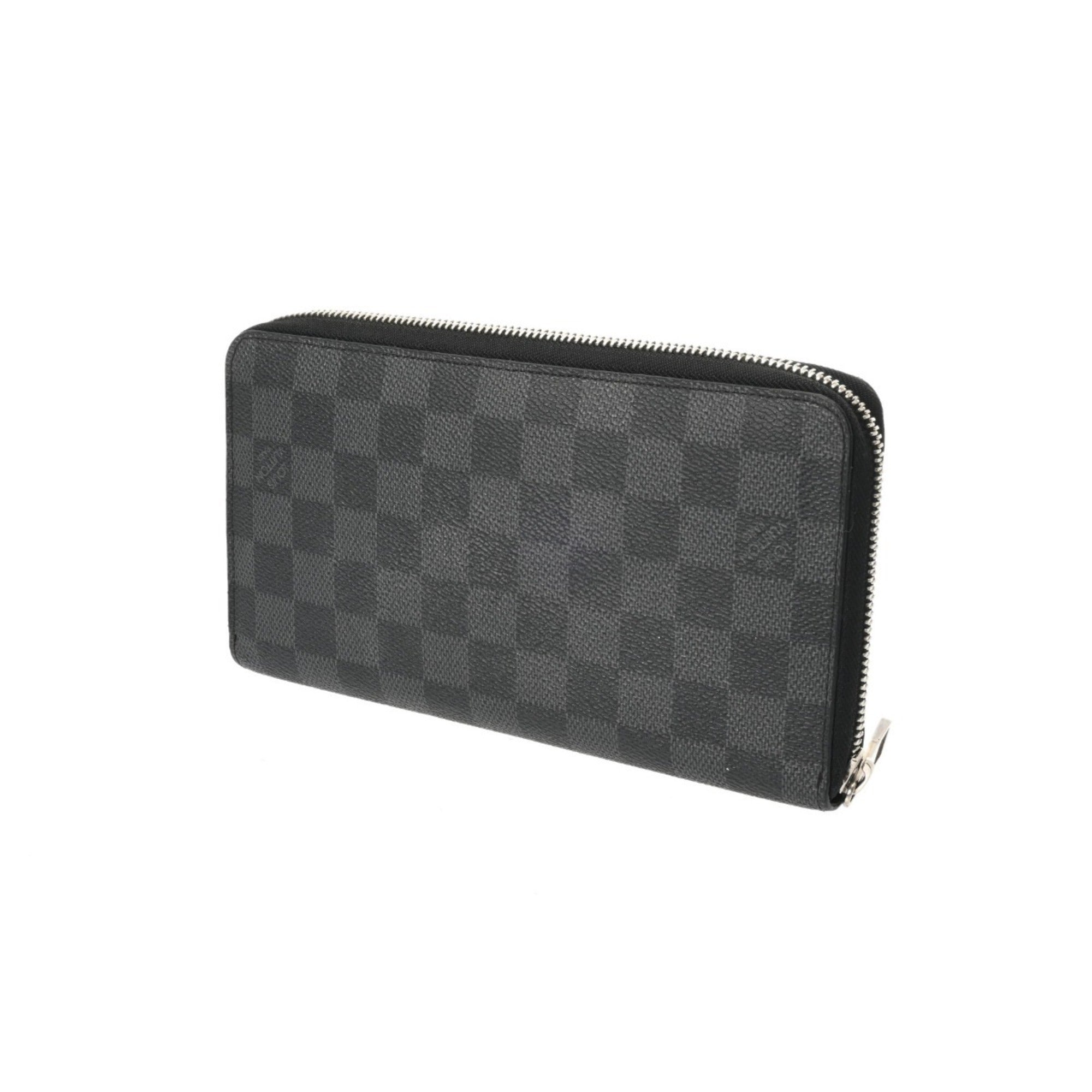 Louis Vuitton Damier Graphite Black Gray Damier Canvas Long Wallet (Bi-Fold) (Pre-Owned)
