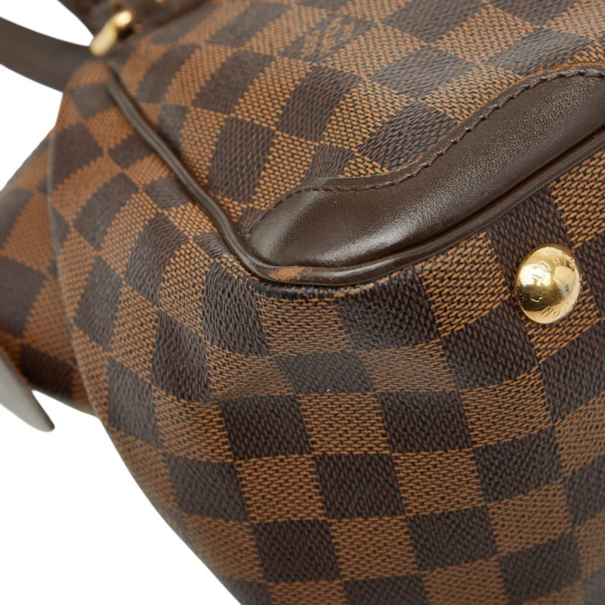 Louis Vuitton Brown Damier Canvas Pvc Leather Handbag (Pre-Owned)