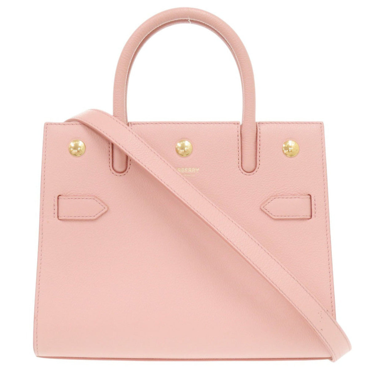 Burberry Pink Leather Handbag (Pre-Owned)