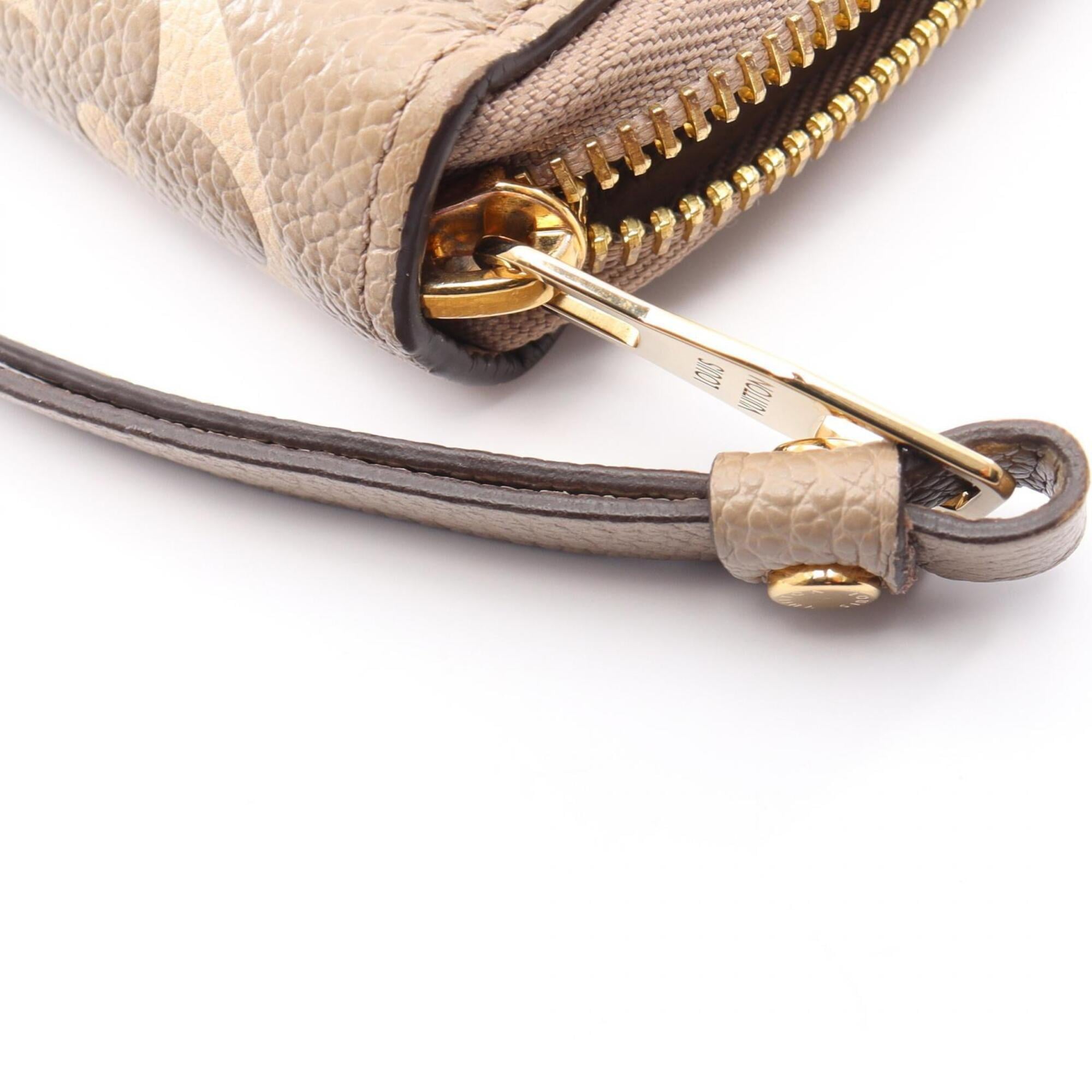 Louis Vuitton Beige Cream Ivory Tourterelle Monogram Empreinte Leather Long Wallet (Bi-Fold) (Pre-Owned)