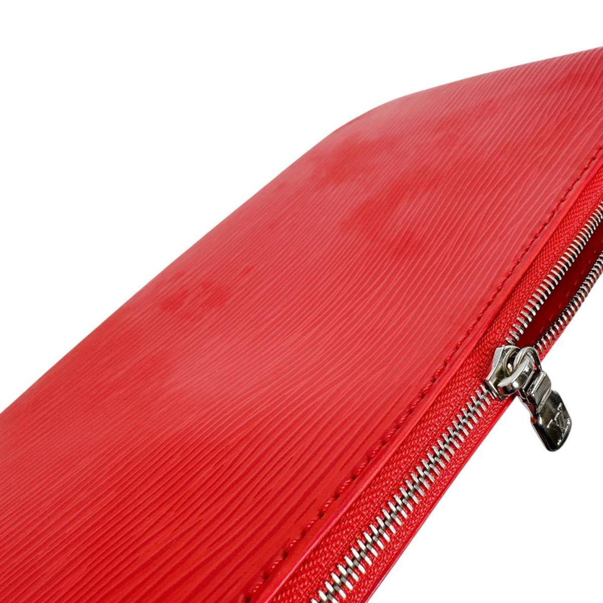 Louis Vuitton Red Color Epi Leather Pochette Pouch (Pre-Owned)