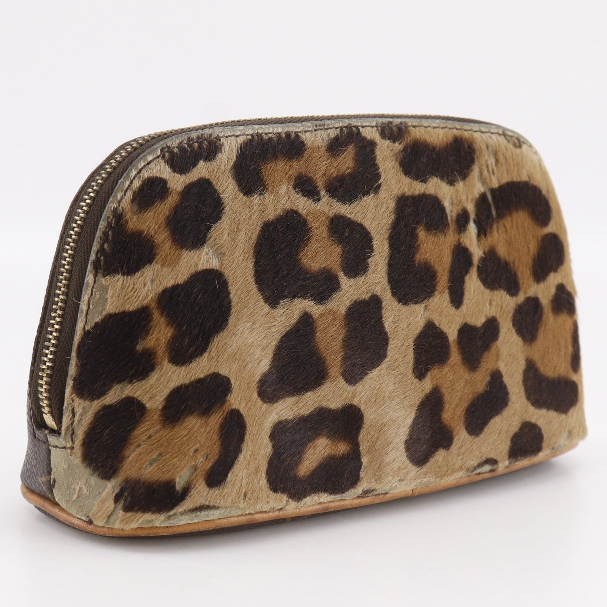 Louis Vuitton Brown Monogram Leather Pouch (Pre-Owned)