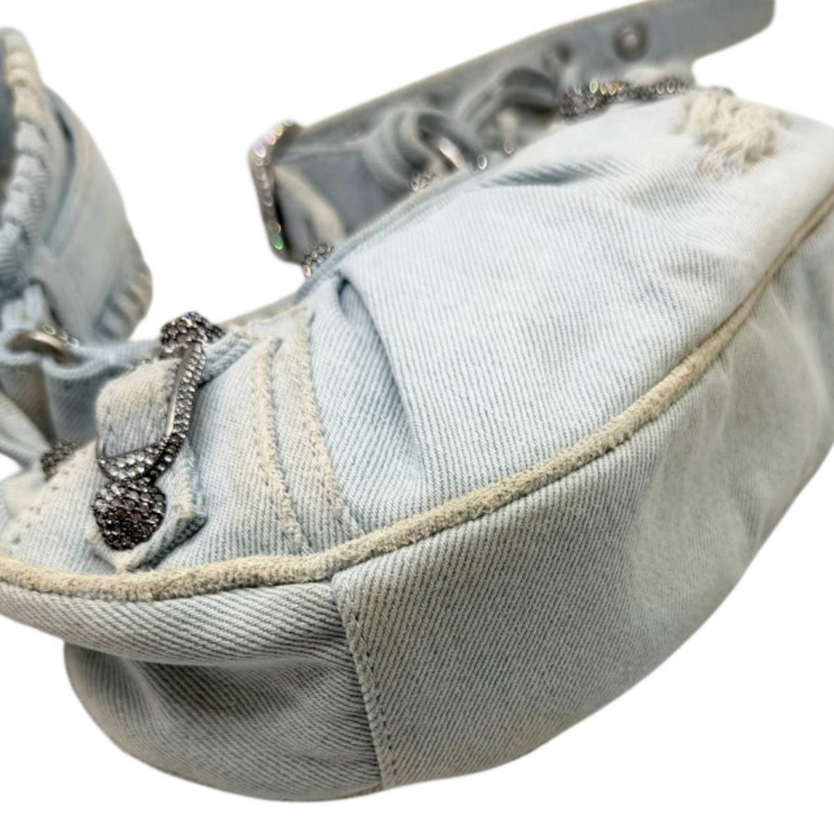 Balenciaga Blue Denim Shoulder Bag (Pre-Owned)