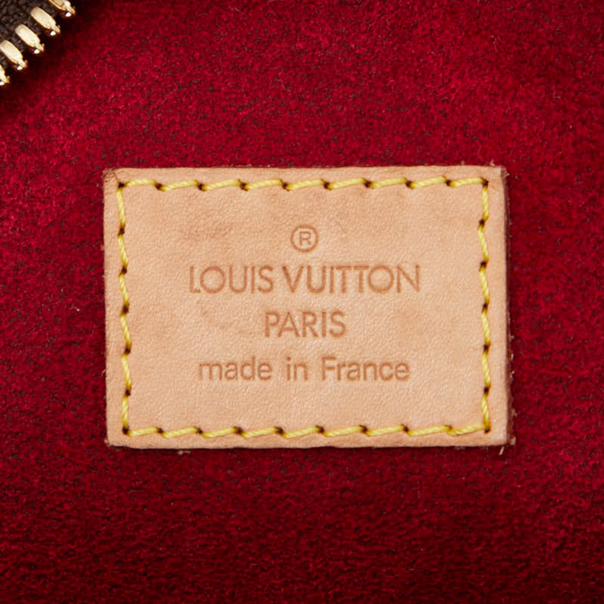 Louis Vuitton Brown Pvc Leather Handbag (Pre-Owned)