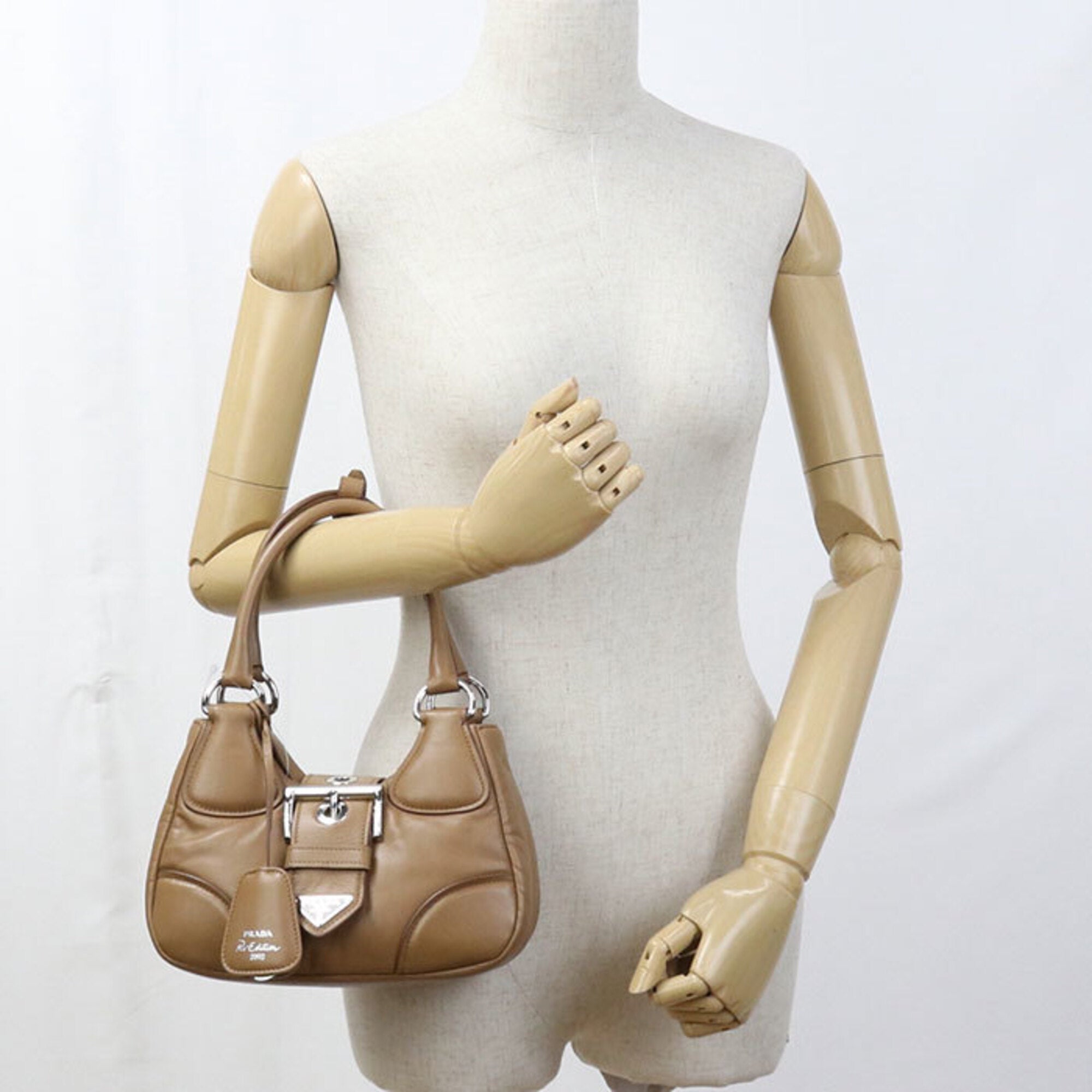 Prada Brown Nappa Leather Handbag (Pre-Owned)