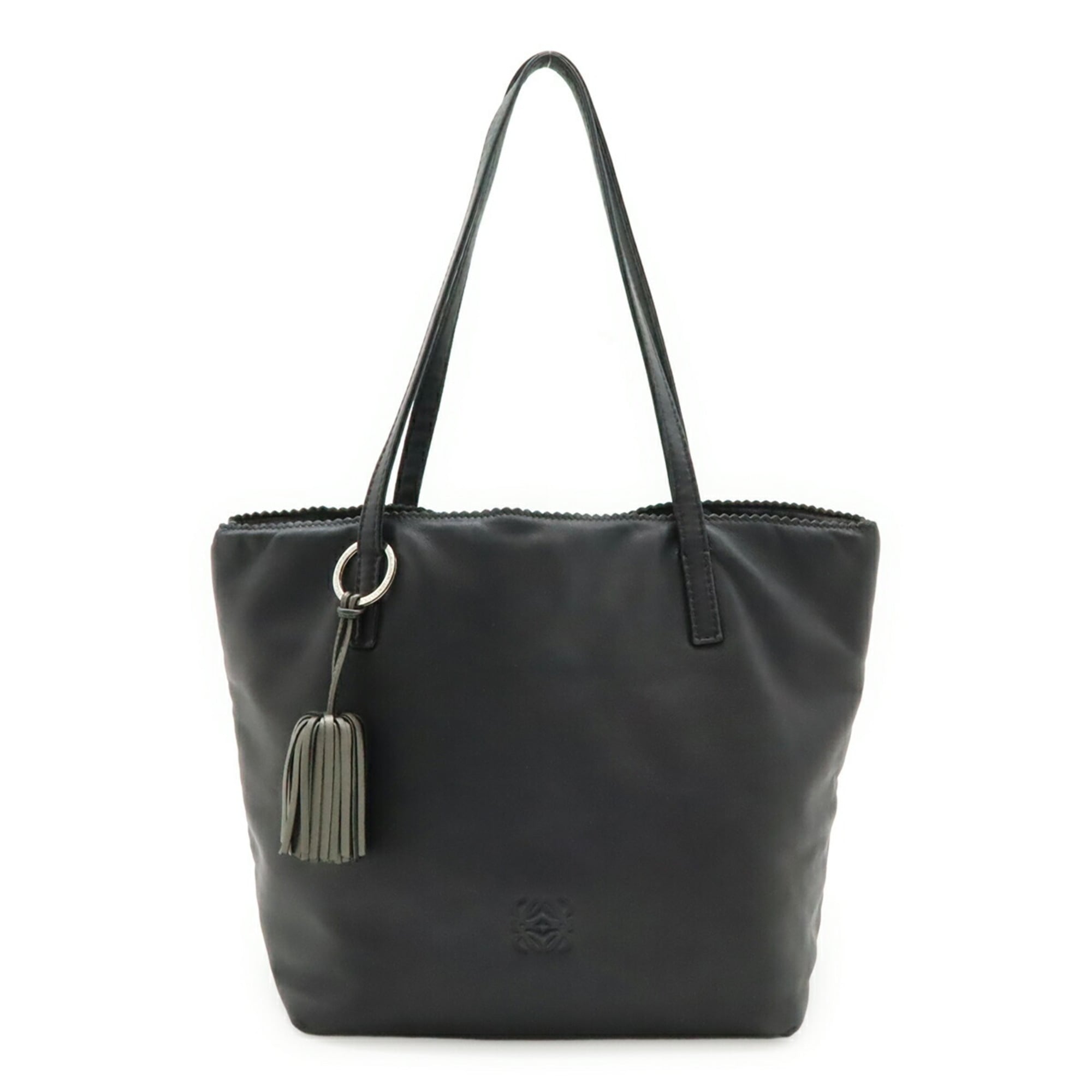 Loewe Black Nappa Leather Leather Handbag Tote Bag (Pre-Owned)