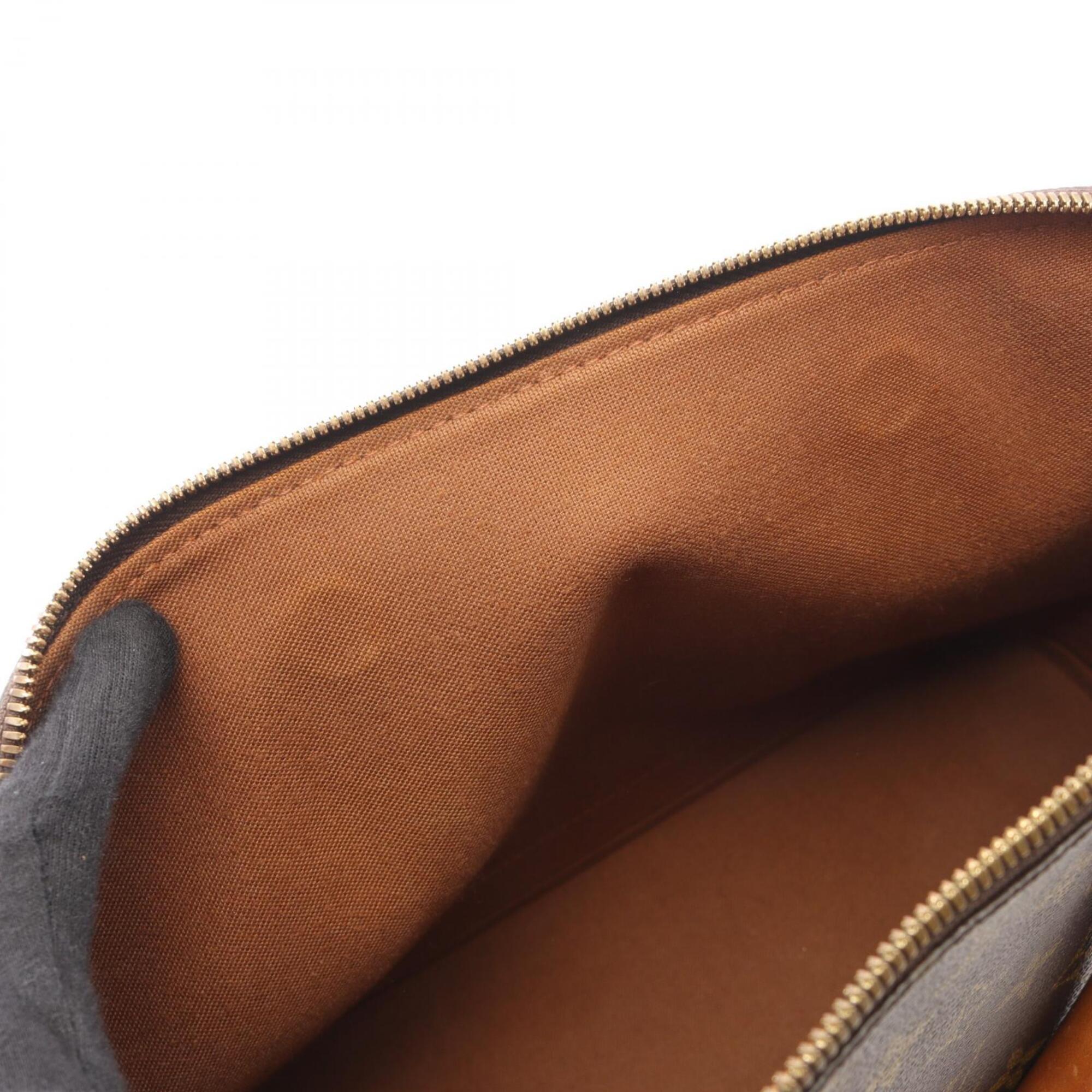 Louis Vuitton Brown Pvc Coated Canvas Leather Handbag (Pre-Owned)